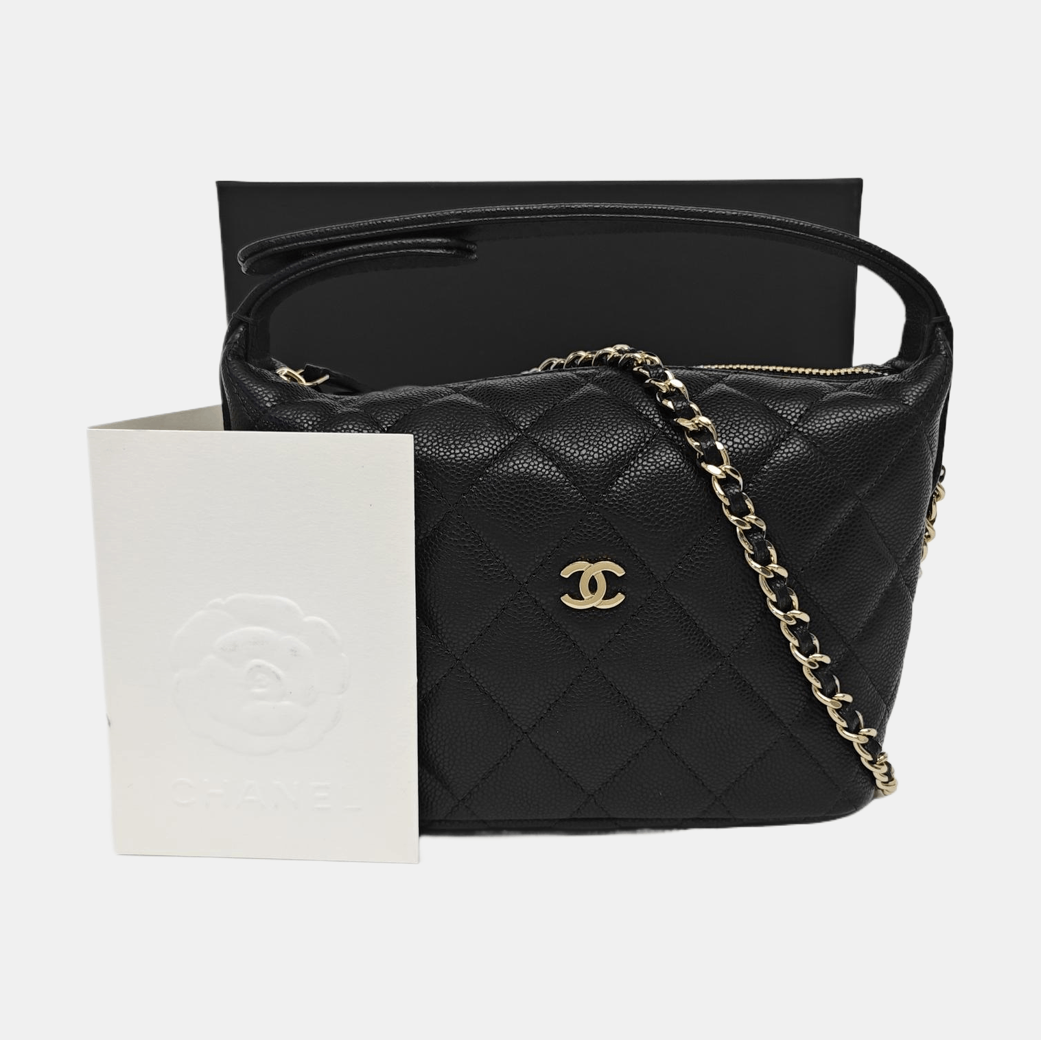 Chanel CHANEL Caviar Quilted Hobo Bag Size ONE SIZE - 8 Thumbnail