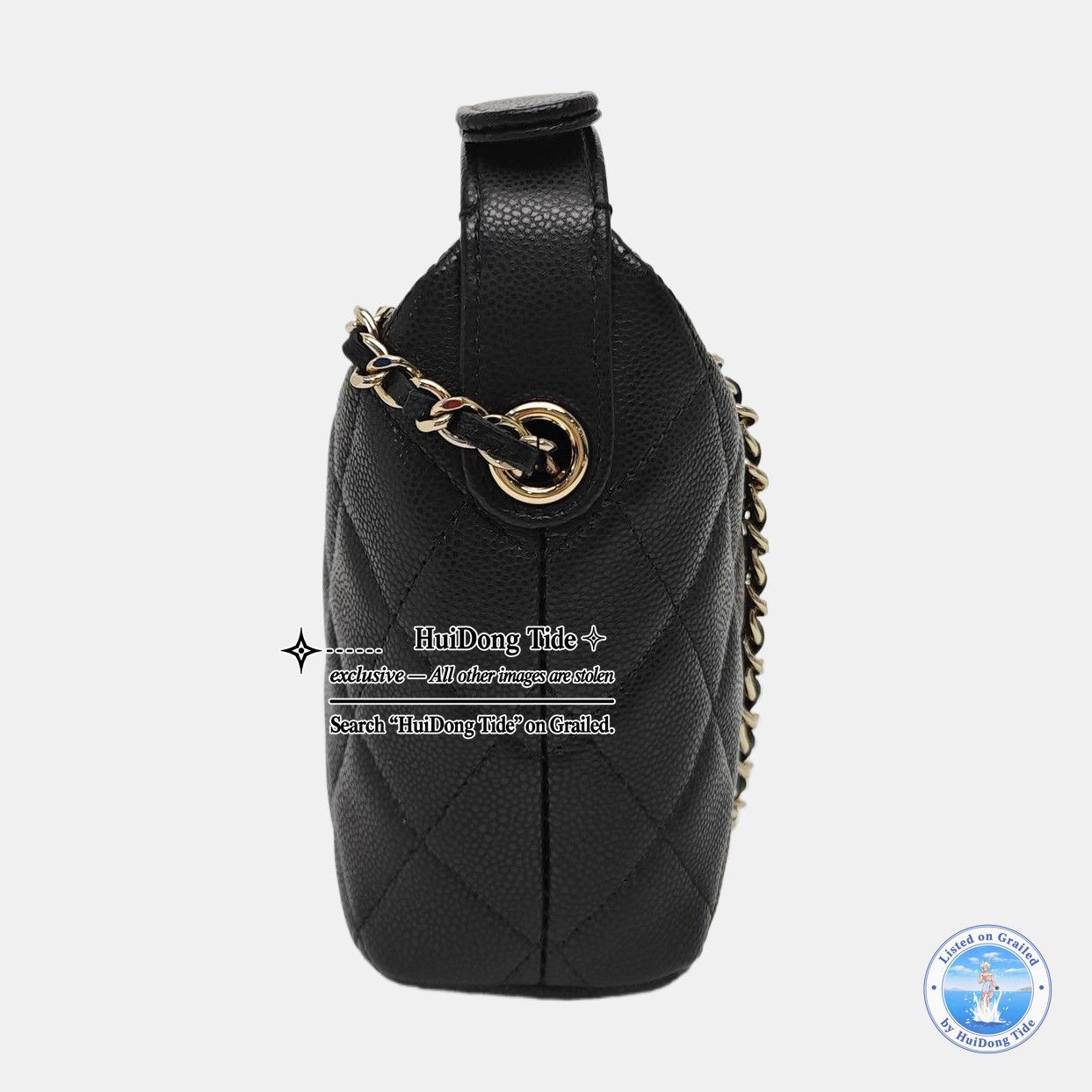 Chanel CHANEL Caviar Quilted Hobo Bag Size ONE SIZE - 4 Thumbnail