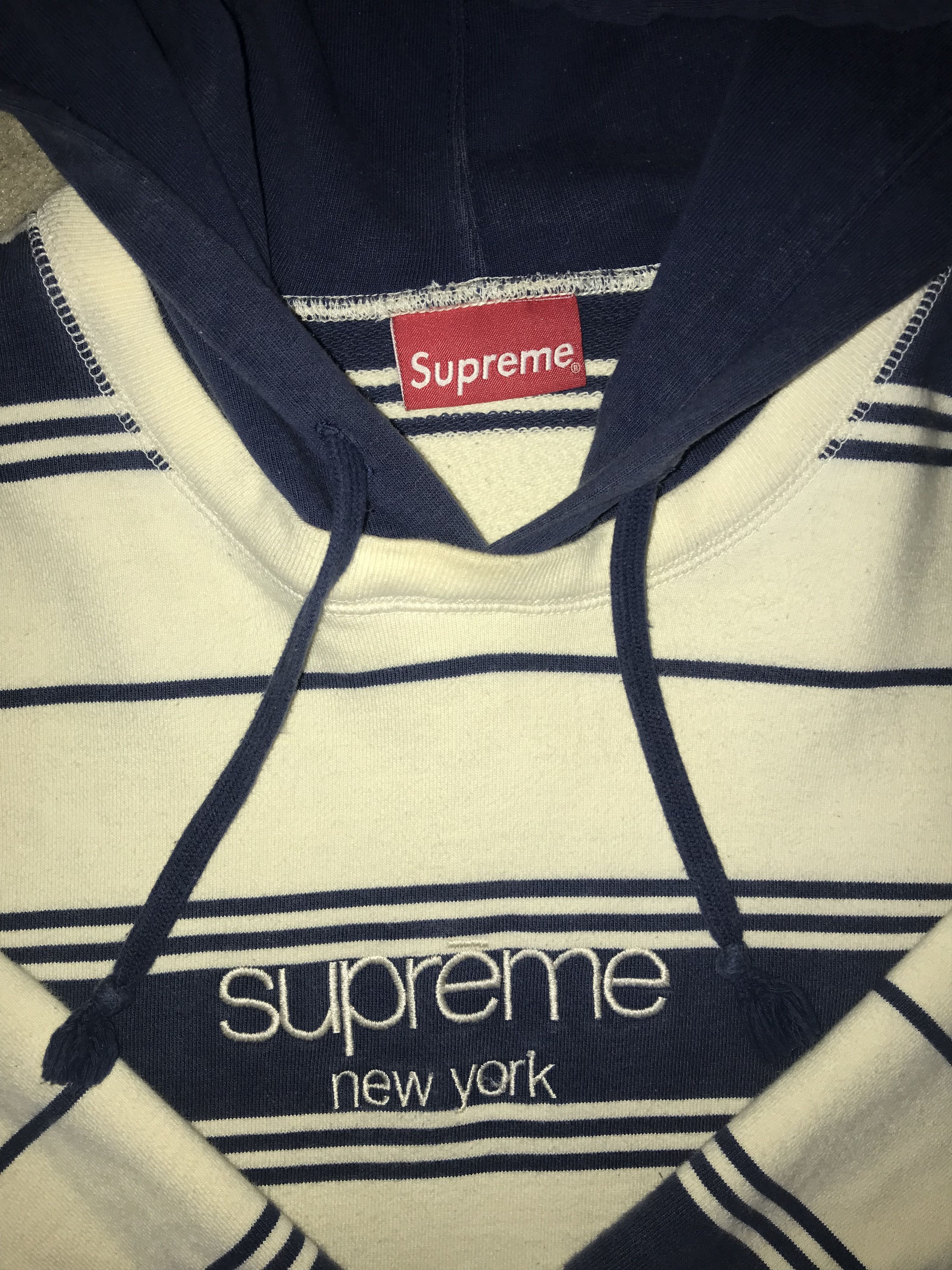 Supreme Striped Hoodie Size US M / EU 48-50 / 2 - 2 Thumbnail