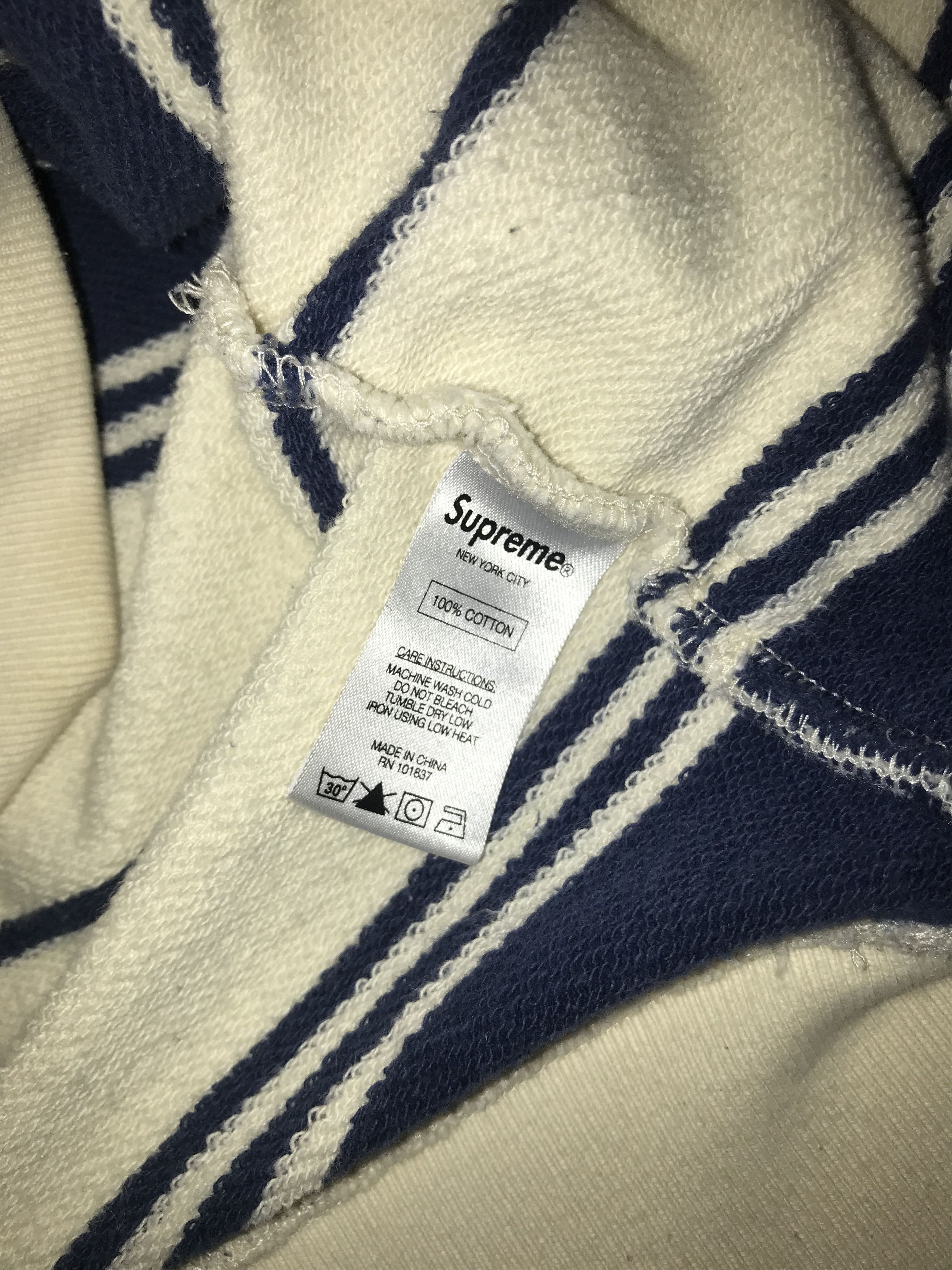 Supreme Striped Hoodie Size US M / EU 48-50 / 2 - 3 Thumbnail