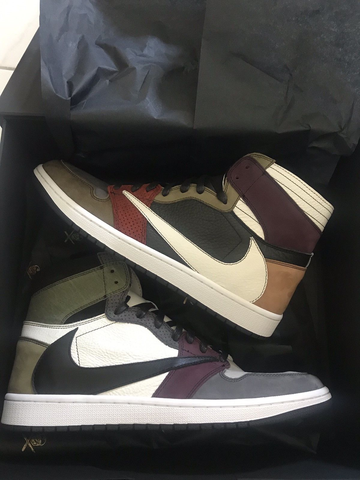 The Shoe Surgeon X Air Jordan 1 High 'Travis Scott Earth Tone Scrap  Leather' - Air Jordan - TSS AJ1 TS EARTH - earth tone