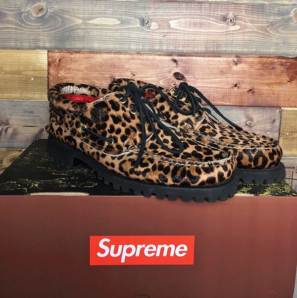 Supreme timberland clearance leopard