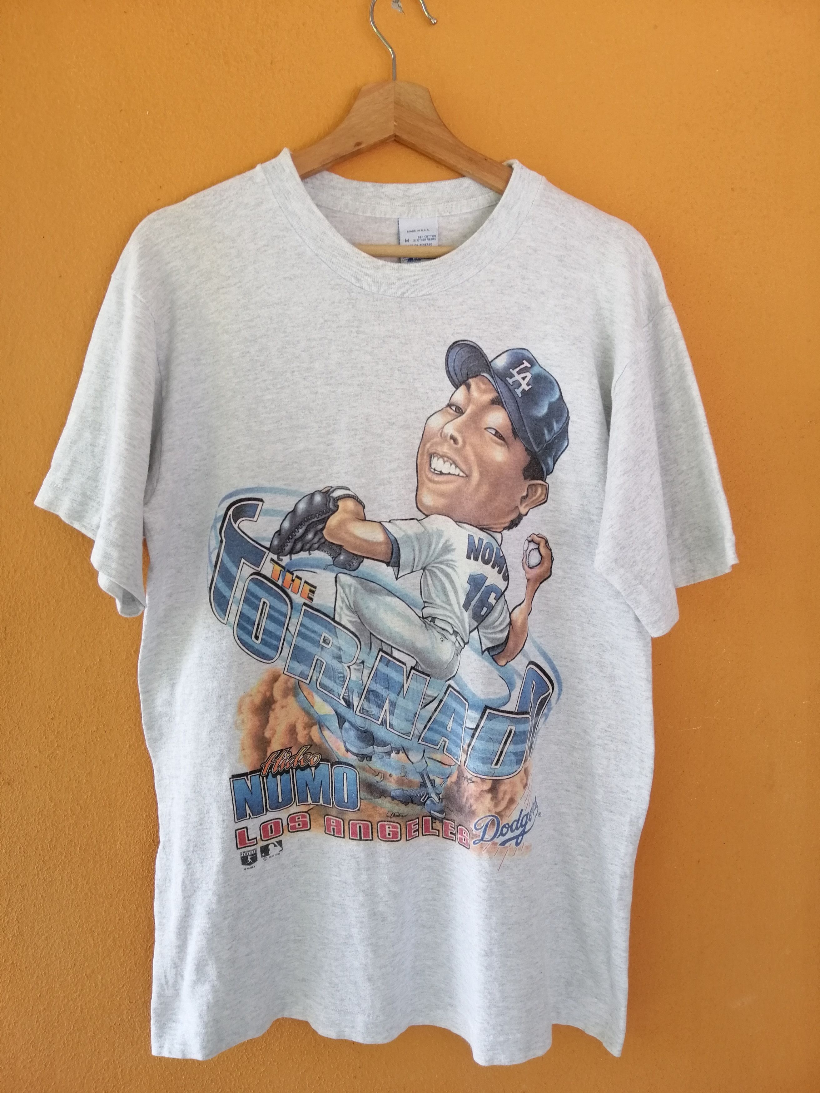 MLB 1995 Los Angeles Dodgers Player Hideo Nomo 16 Size US M / EU 48-50 / 2 - 1 Thumbnail