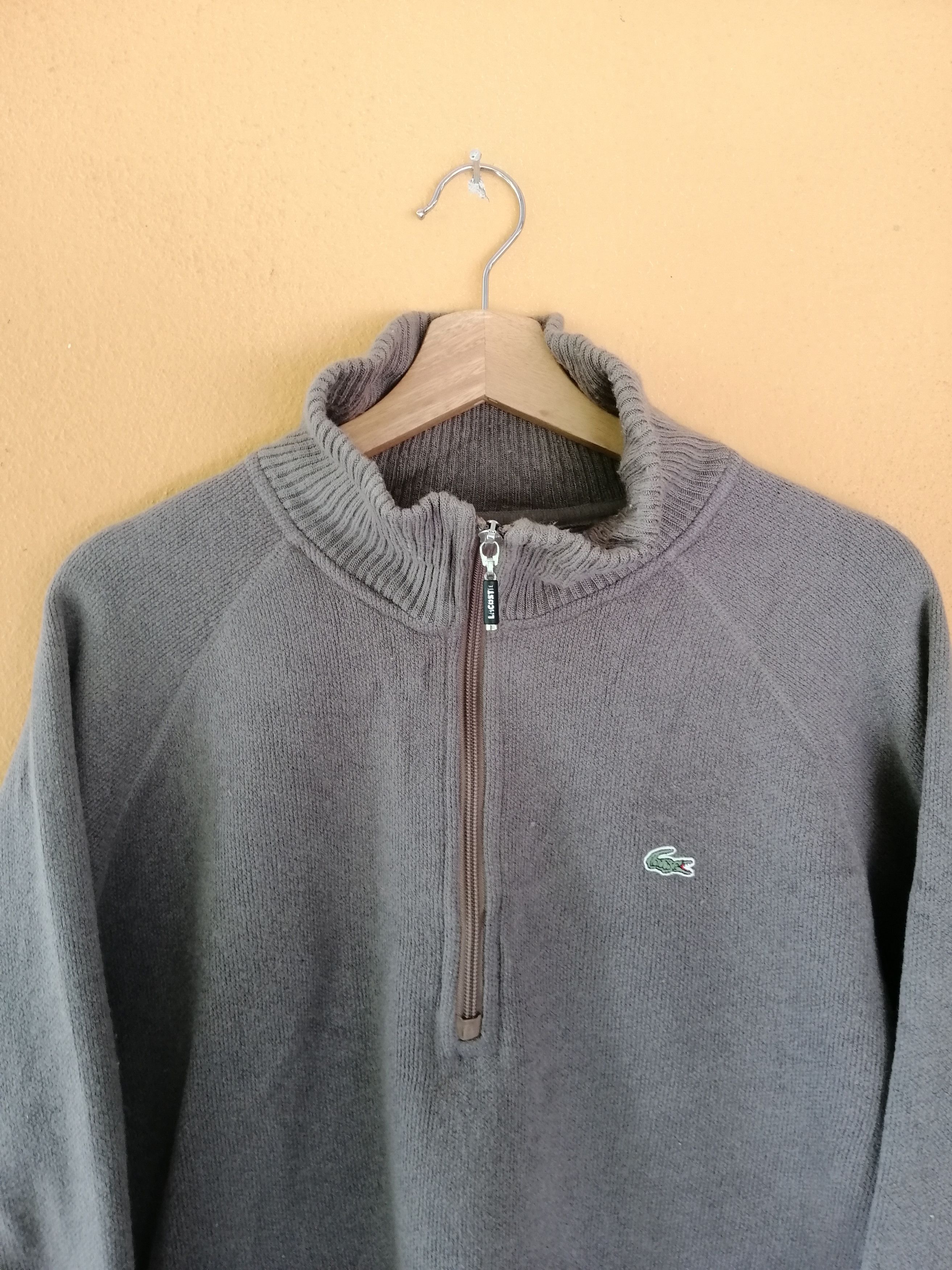Lacoste Vintage Lacoste Zipper Sweatshirt B6 Size US L / EU 52-54 / 3 - 6 Thumbnail