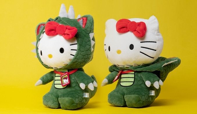 Kidrobot x Hello Kitty Godzilla Cosplay Plush