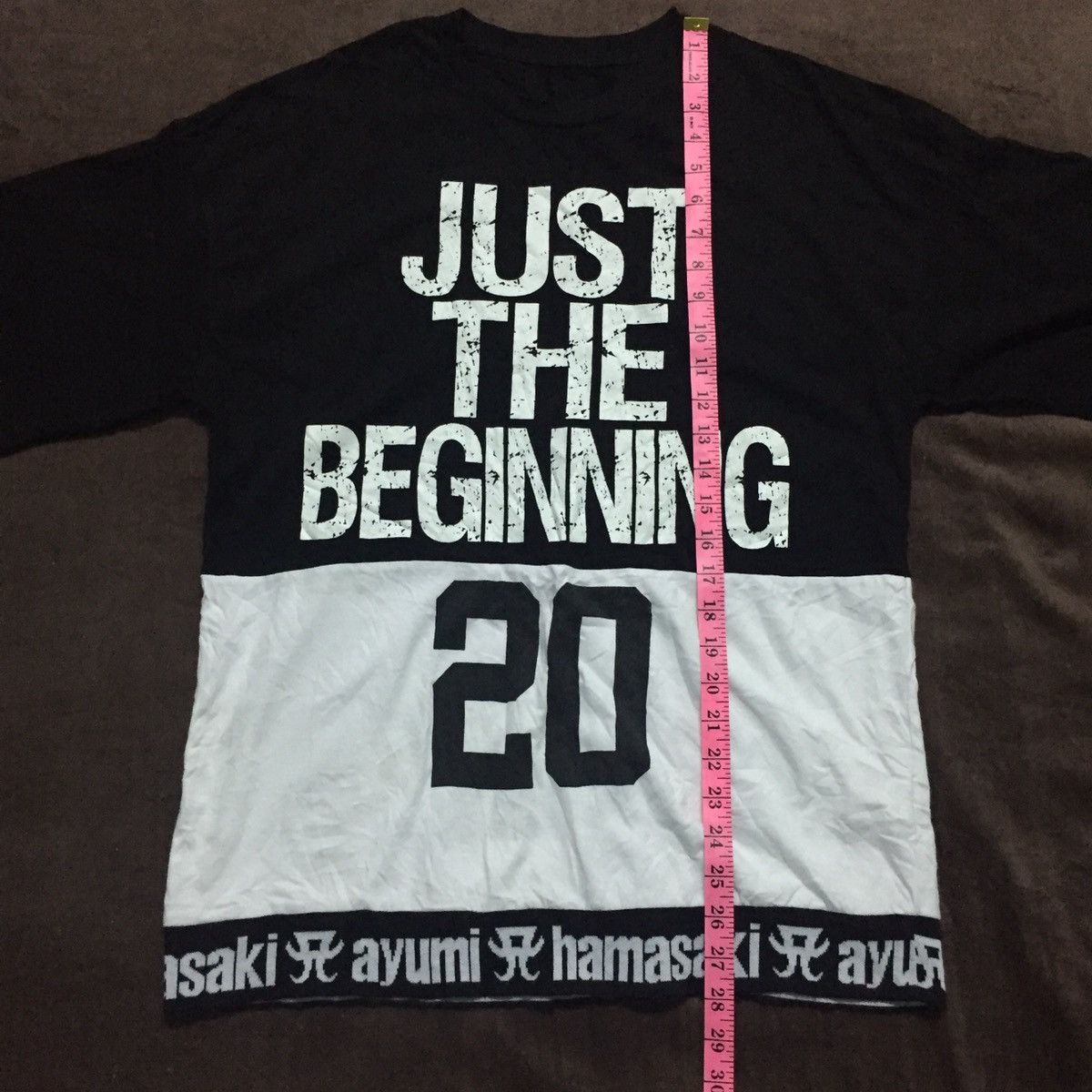 Japanese Brand Ayumi Hamasaki (Japanese Singer)-Just The Beginning Tshirt Size US M / EU 48-50 / 2 - 4 Thumbnail
