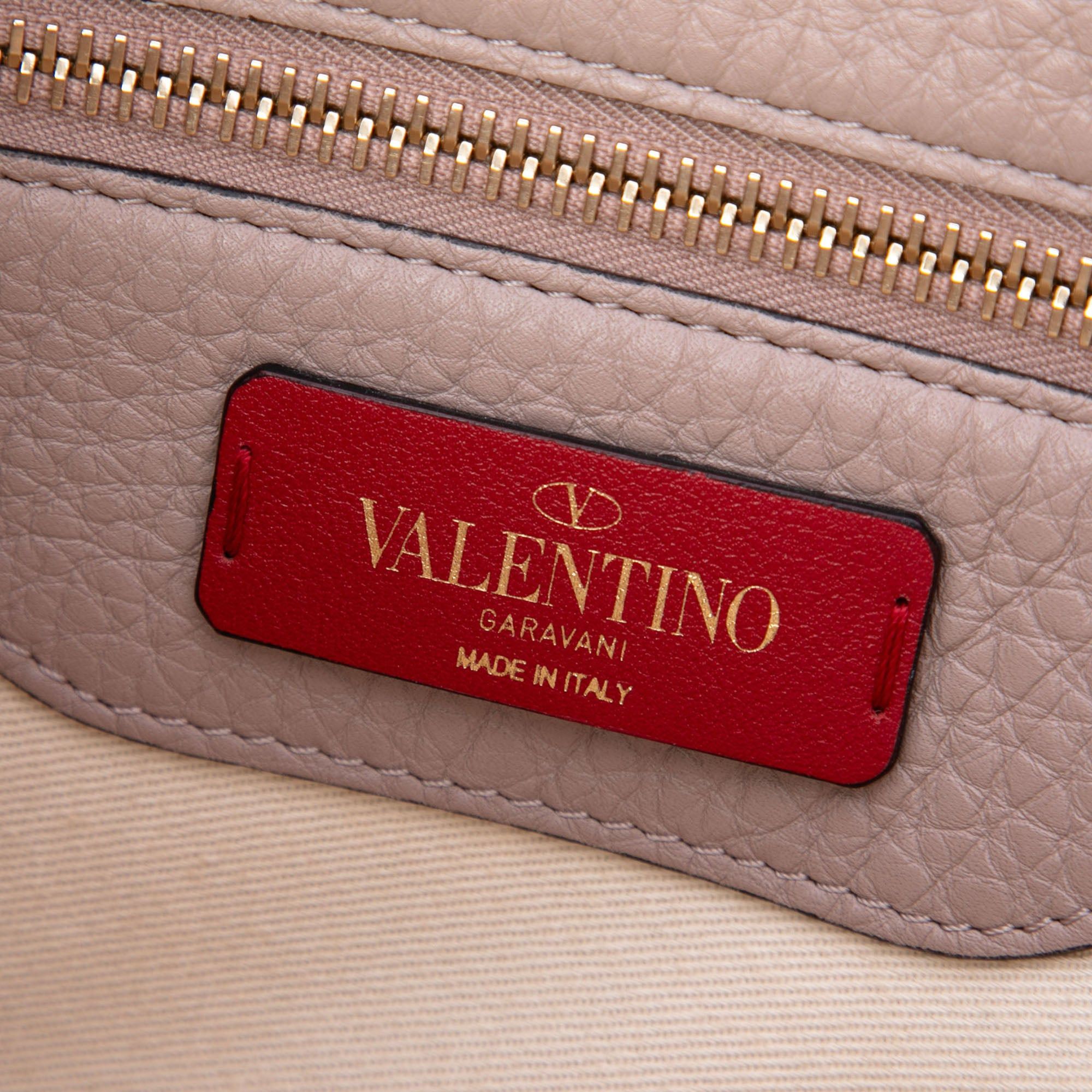Valentino Grained Calfskin Rockstud Flip Lock Tote Size ONE SIZE - 5 Thumbnail