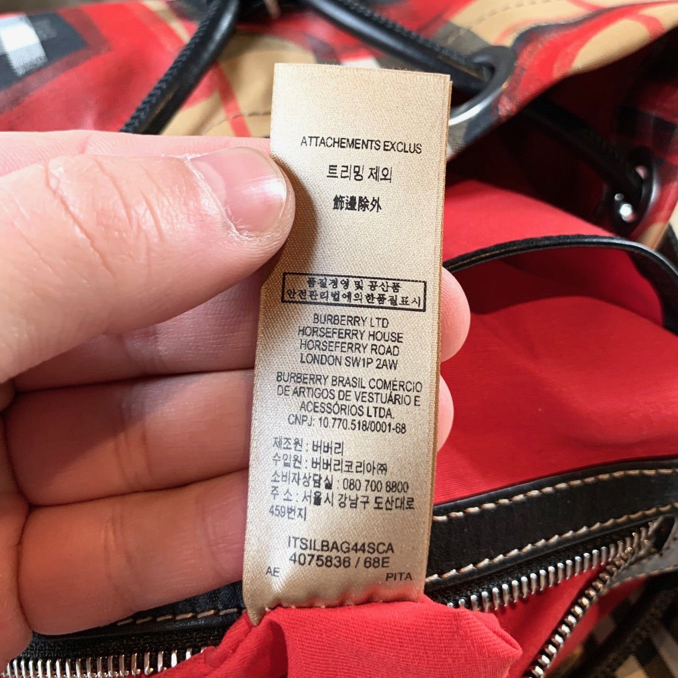 Burberry Burberry Rucksack Graffiti Print Vintage Check Backpack Size ONE SIZE - 9 Thumbnail