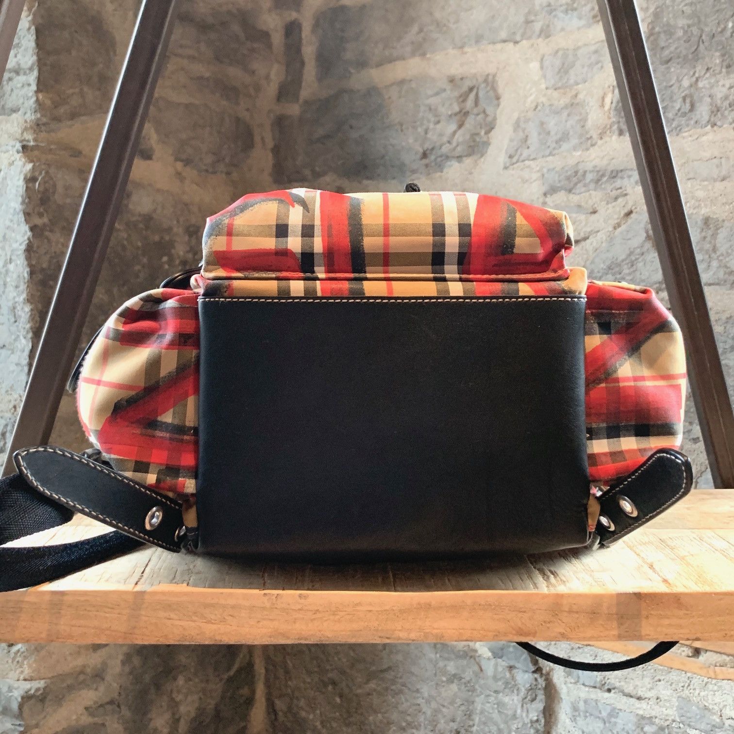 Burberry Burberry Rucksack Graffiti Print Vintage Check Backpack Size ONE SIZE - 5 Thumbnail