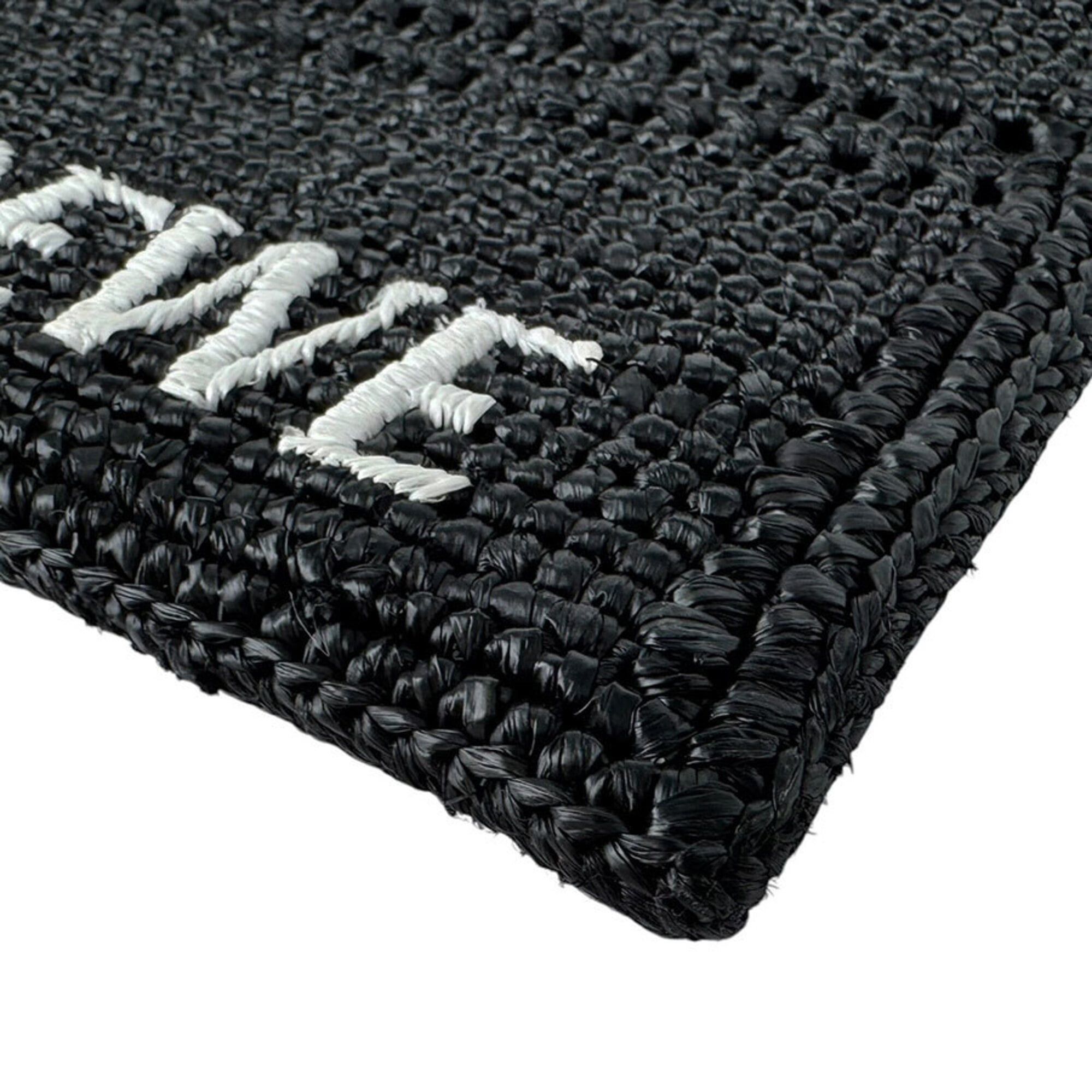 Loewe Loewe Shoulder Bag with Drawstring Pocket, Raffia, Black, Men's & Women's z10999 Size ONE SIZE - 8 Thumbnail