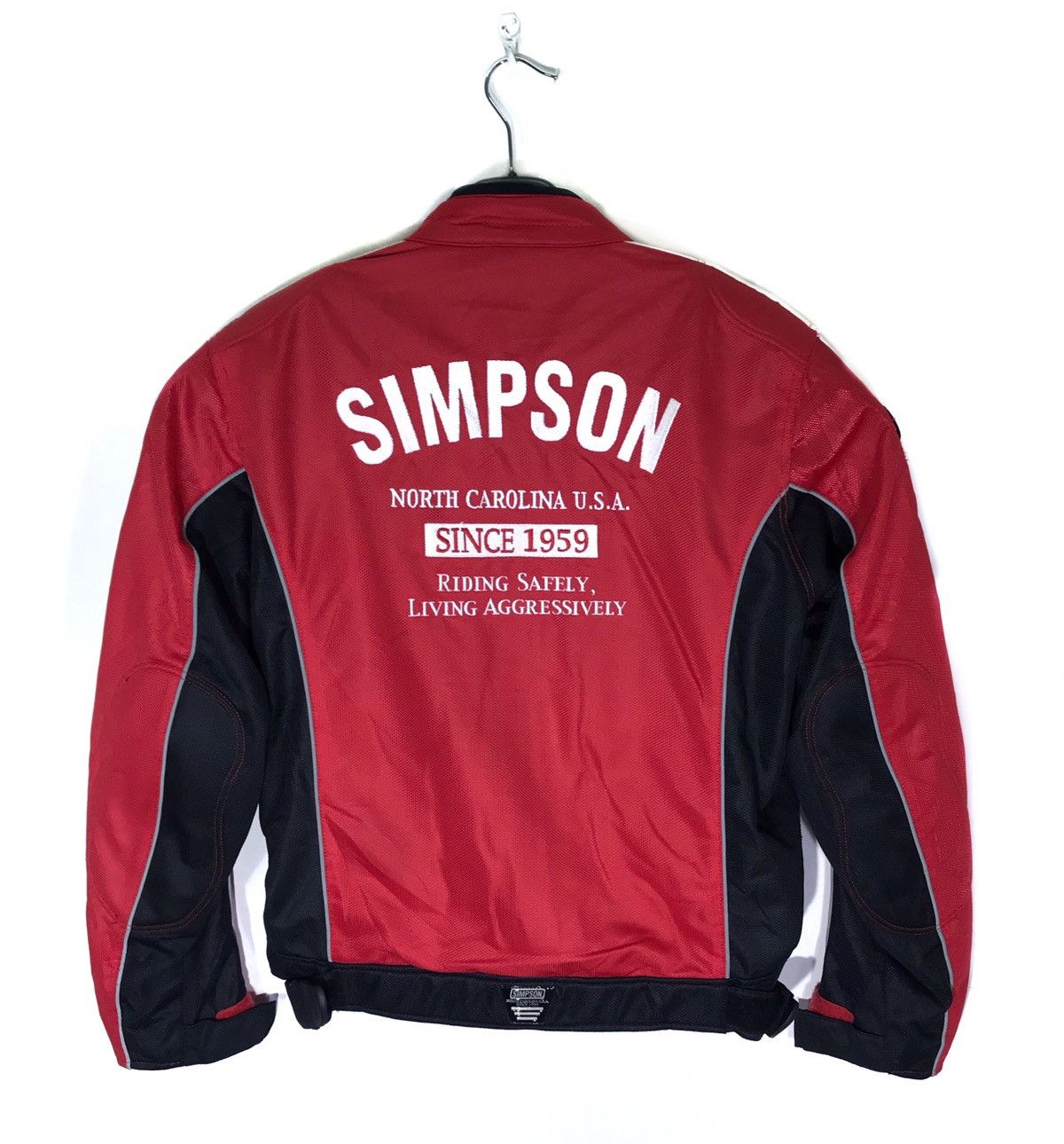 Racing Vintage Team Simpson Racing Motorsport Jacket Bikers Riders ...