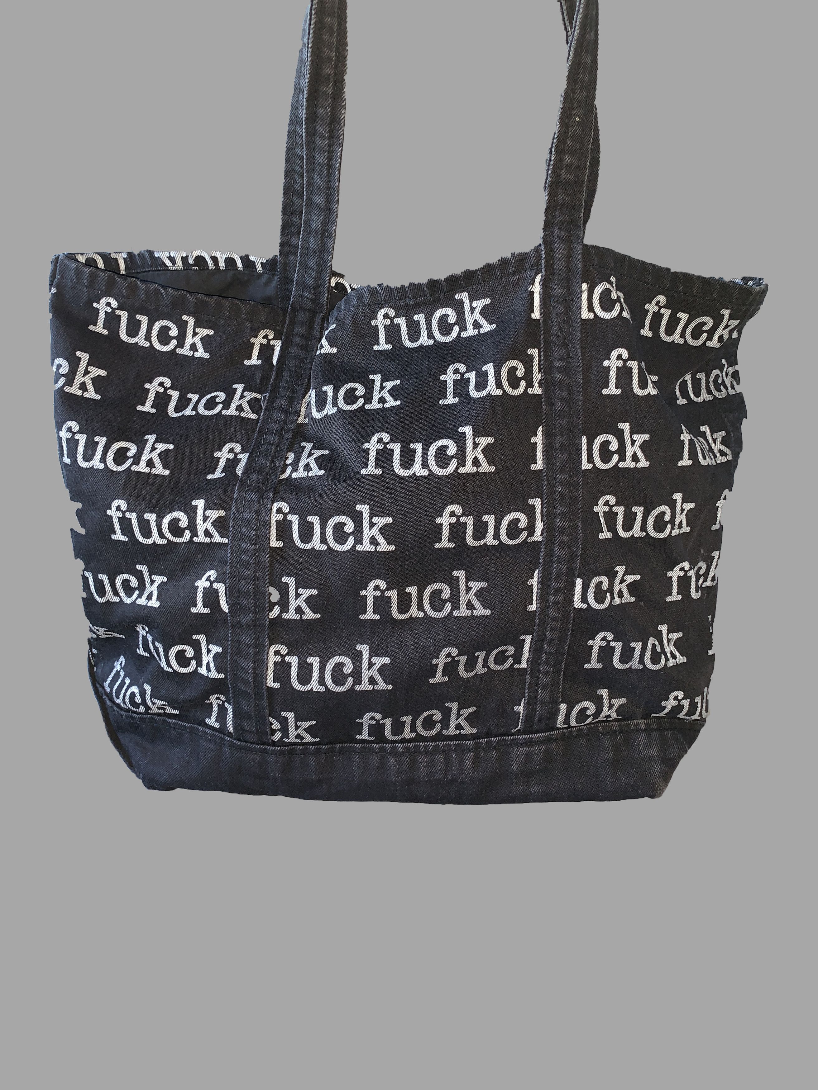 Supreme fuck denim toteデニムトートバッグ boxlogo Supreme Fuck Denim Tote