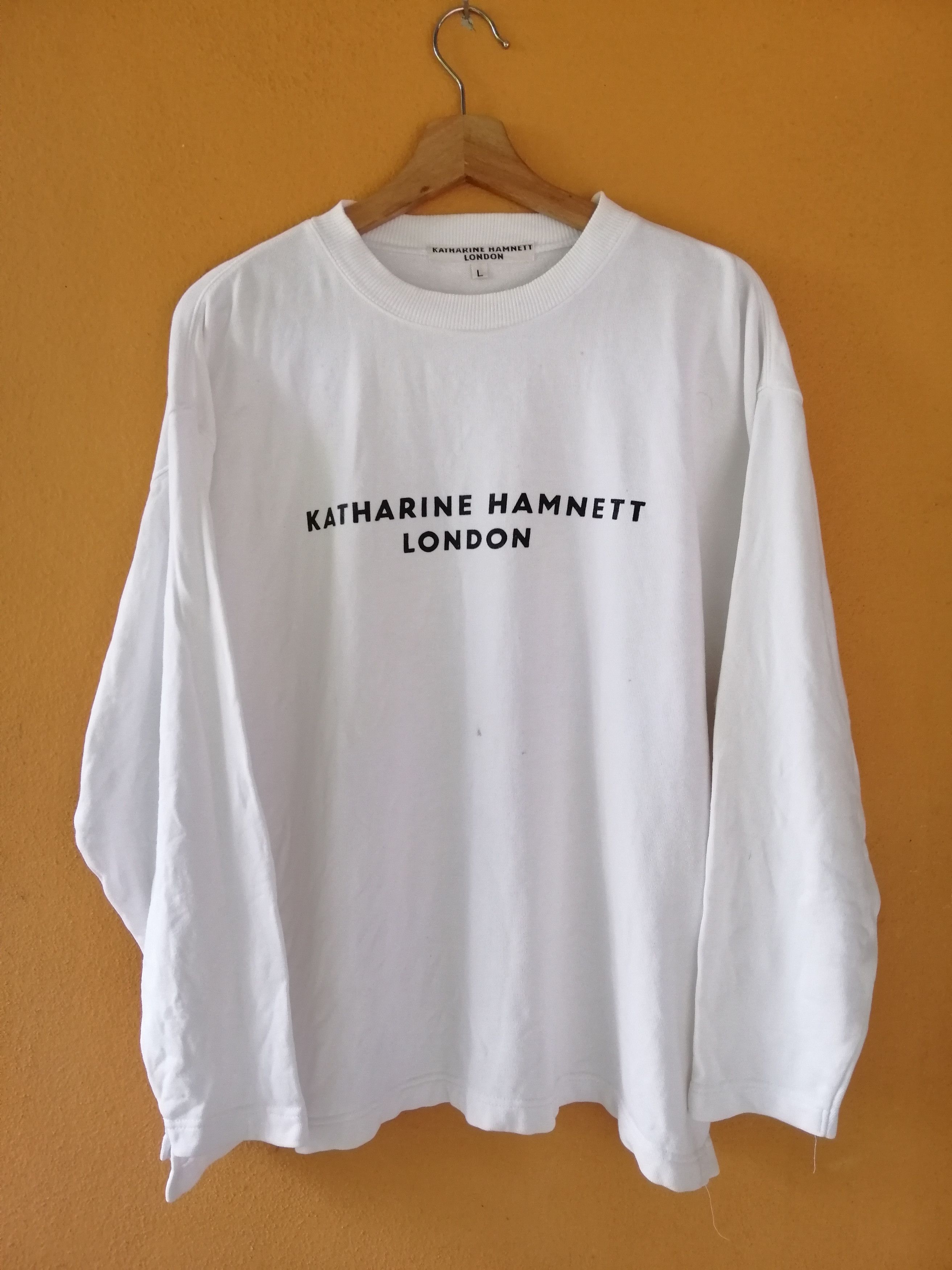 Katharine Hamnett London Katharine Hamnett London Jumper Fullover Sweatshirt B20 Size US L / EU 52-54 / 3 - 1 Thumbnail