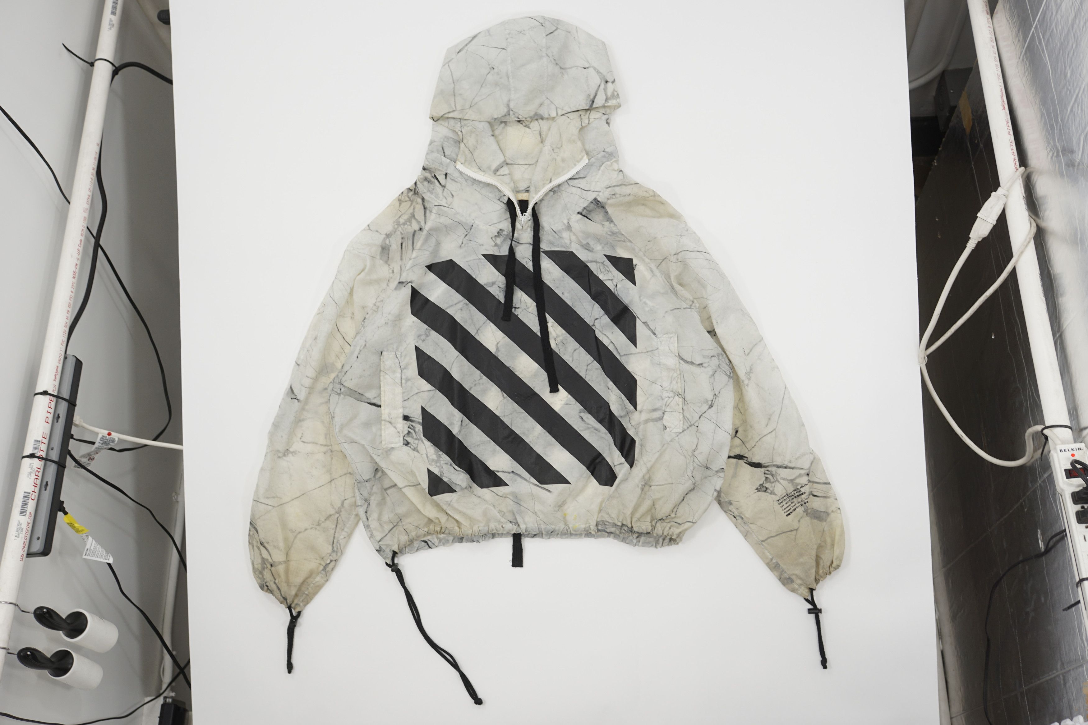 Off White Off White 2012 Original Hong Kong Store Opening Marble Windbreaker Grailed