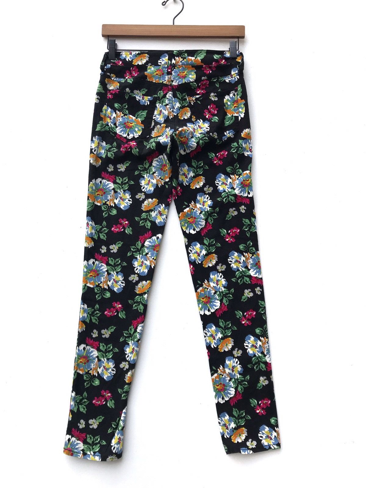 Japanese Brand JAPANESE BRAND LOWRY FARM FLORAL DESIGN SUPER SKINNY STRECH Size US 27 - 3 Thumbnail