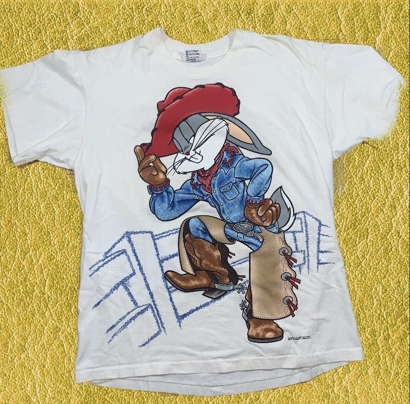 Warner Bros Vintage Looney Tunes Bugs Bunny Cowboy character 1990s
