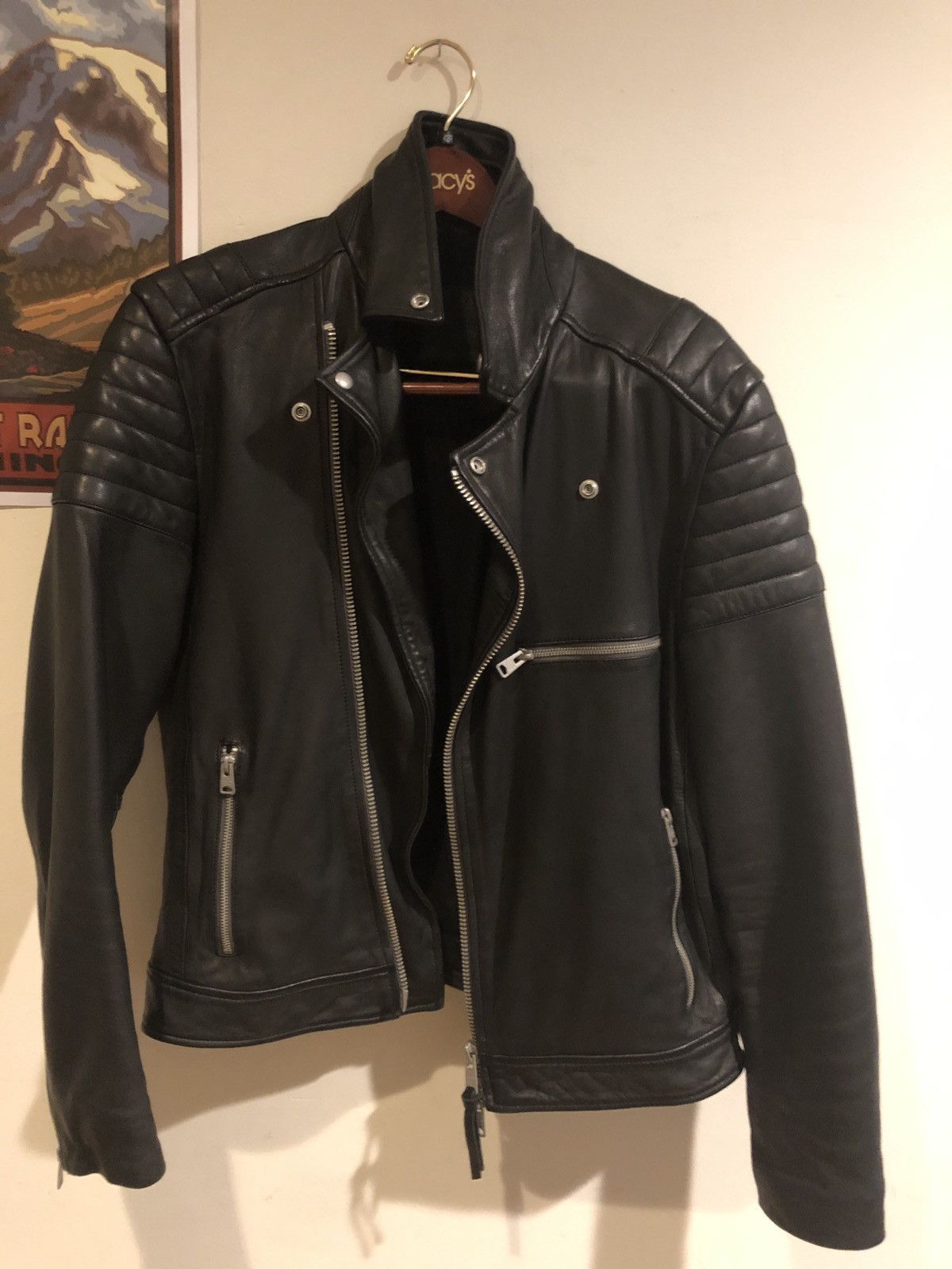 All saints callahan hot sale leather jacket