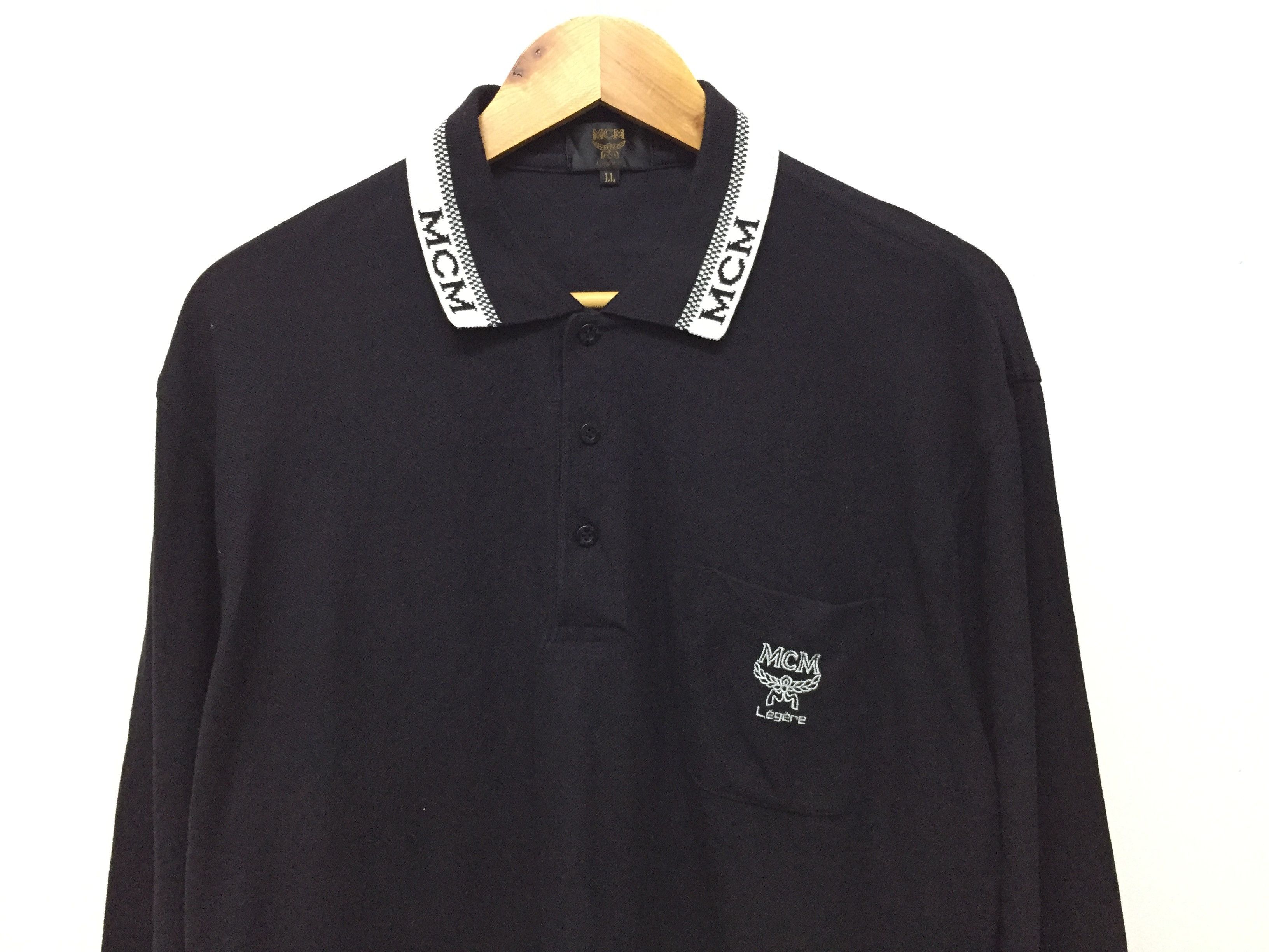 MCM embroidered logo collar and pocket long sleeve Size US L / EU 52-54 / 3 - 3 Thumbnail
