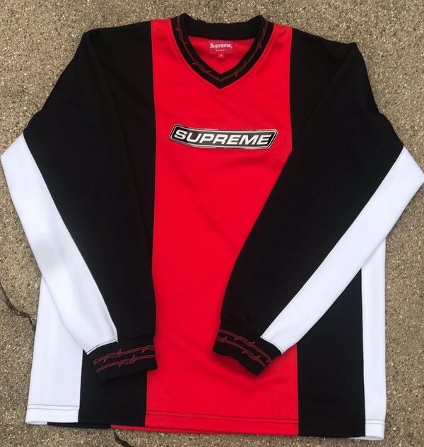 Supreme Barbed Wire Moto Jersey | Grailed