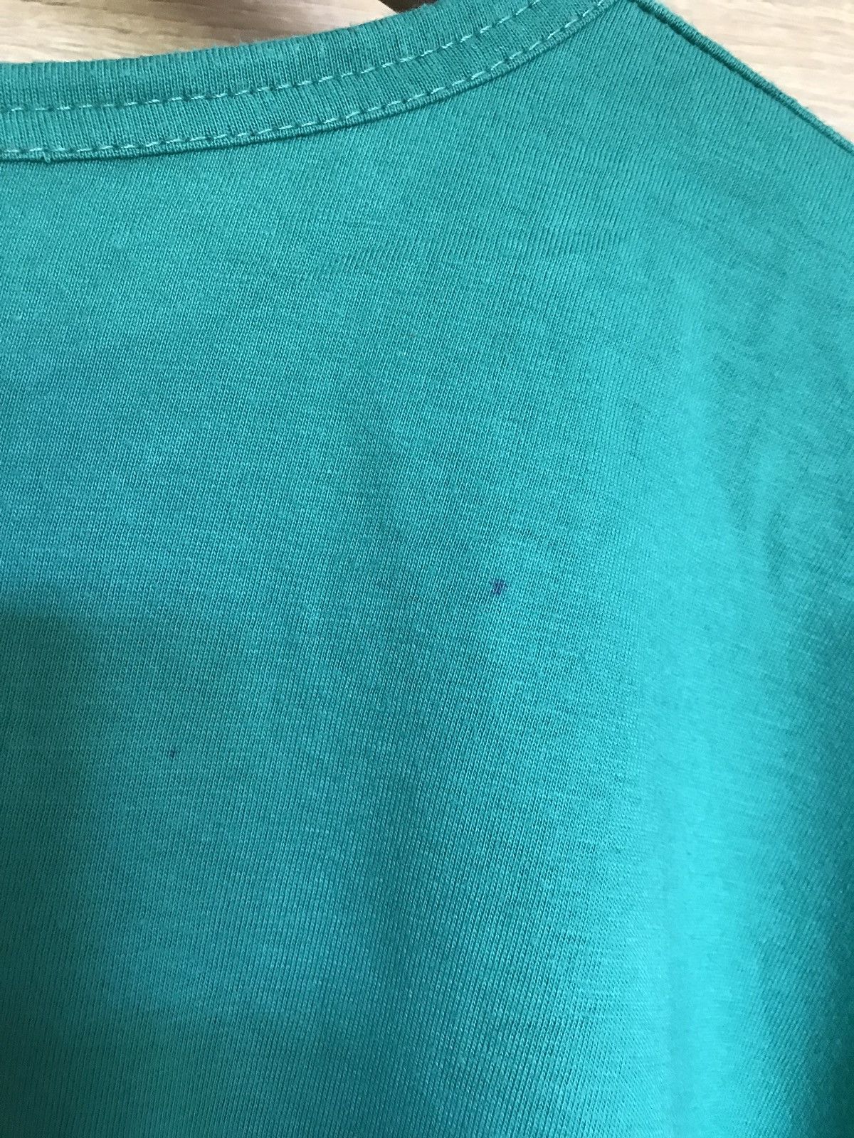 Kenzo × Vintage Vintage Kenzo Turqoise Embroidery Embroidered Logo Text Tee Size US M / EU 48-50 / 2 - 3 Thumbnail