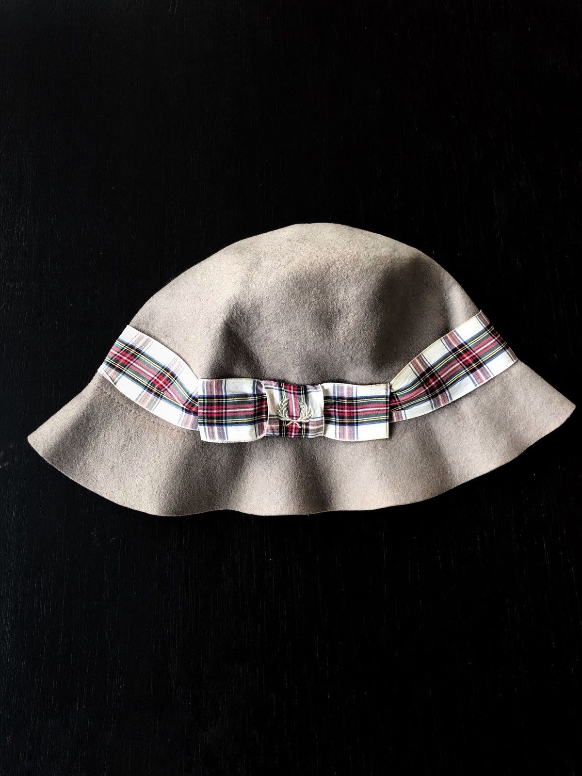 Fred Perry x Ca4la Tartan Beige Bucket Sun Hat