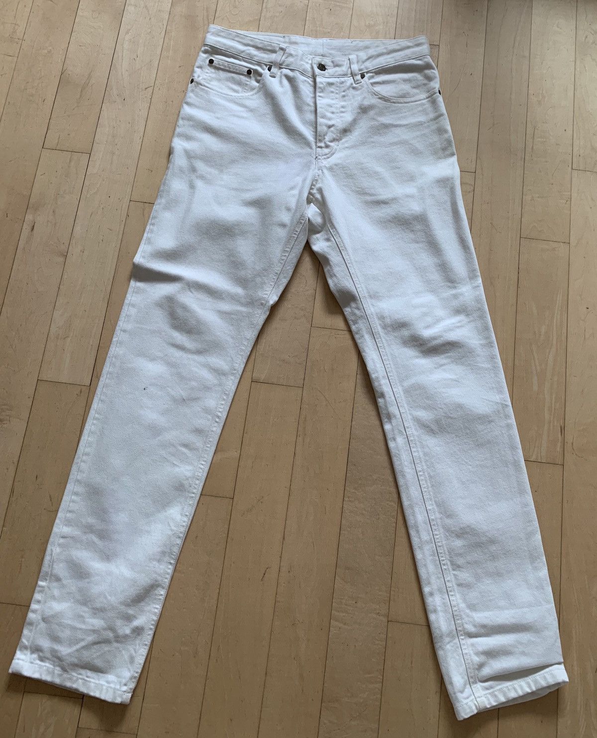 AMI AMI Cream Off white denim size 32 regular fit Size US 32 / EU 48 - 1 Thumbnail