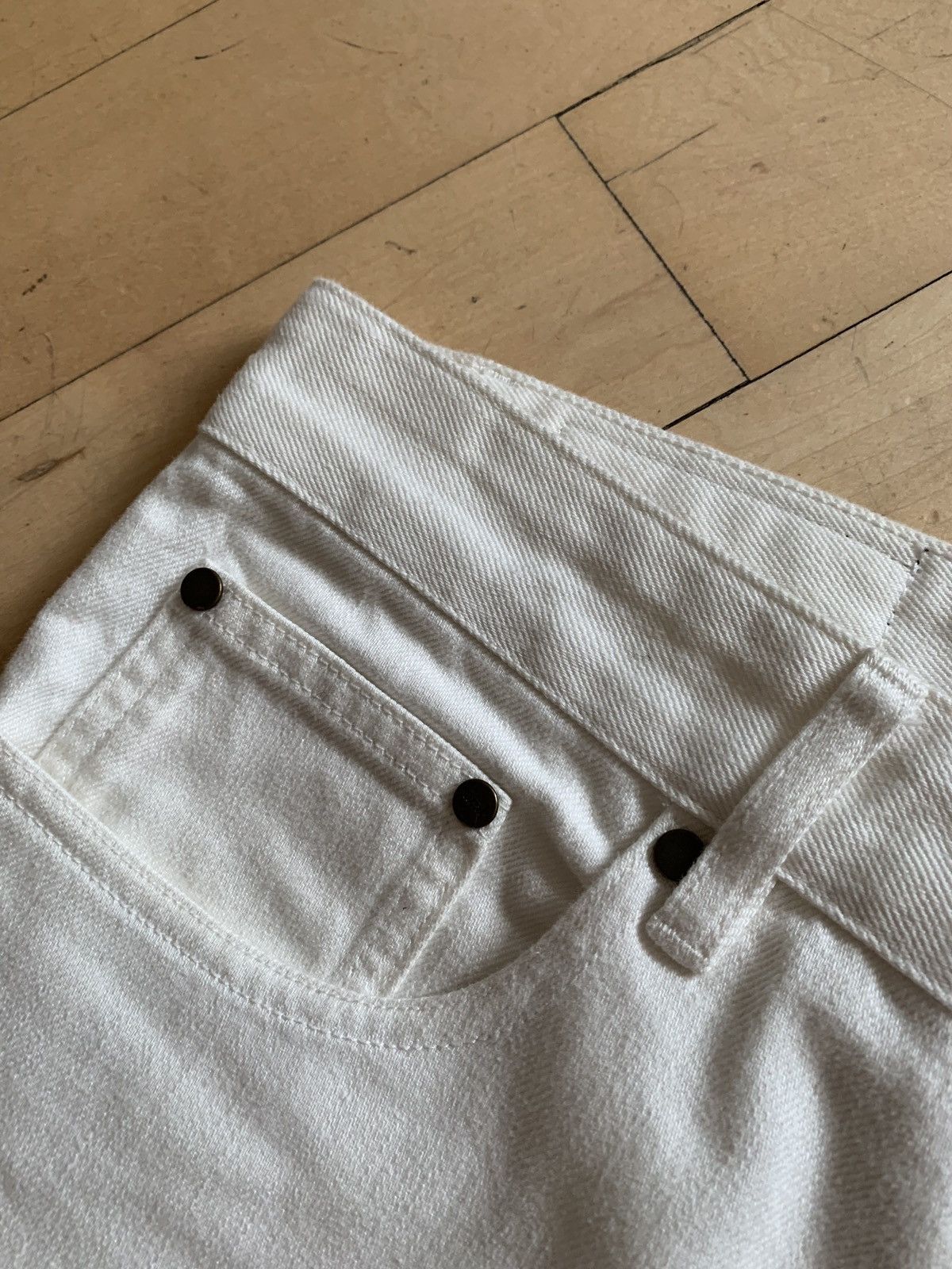 AMI AMI Cream Off white denim size 32 regular fit Size US 32 / EU 48 - 3 Thumbnail