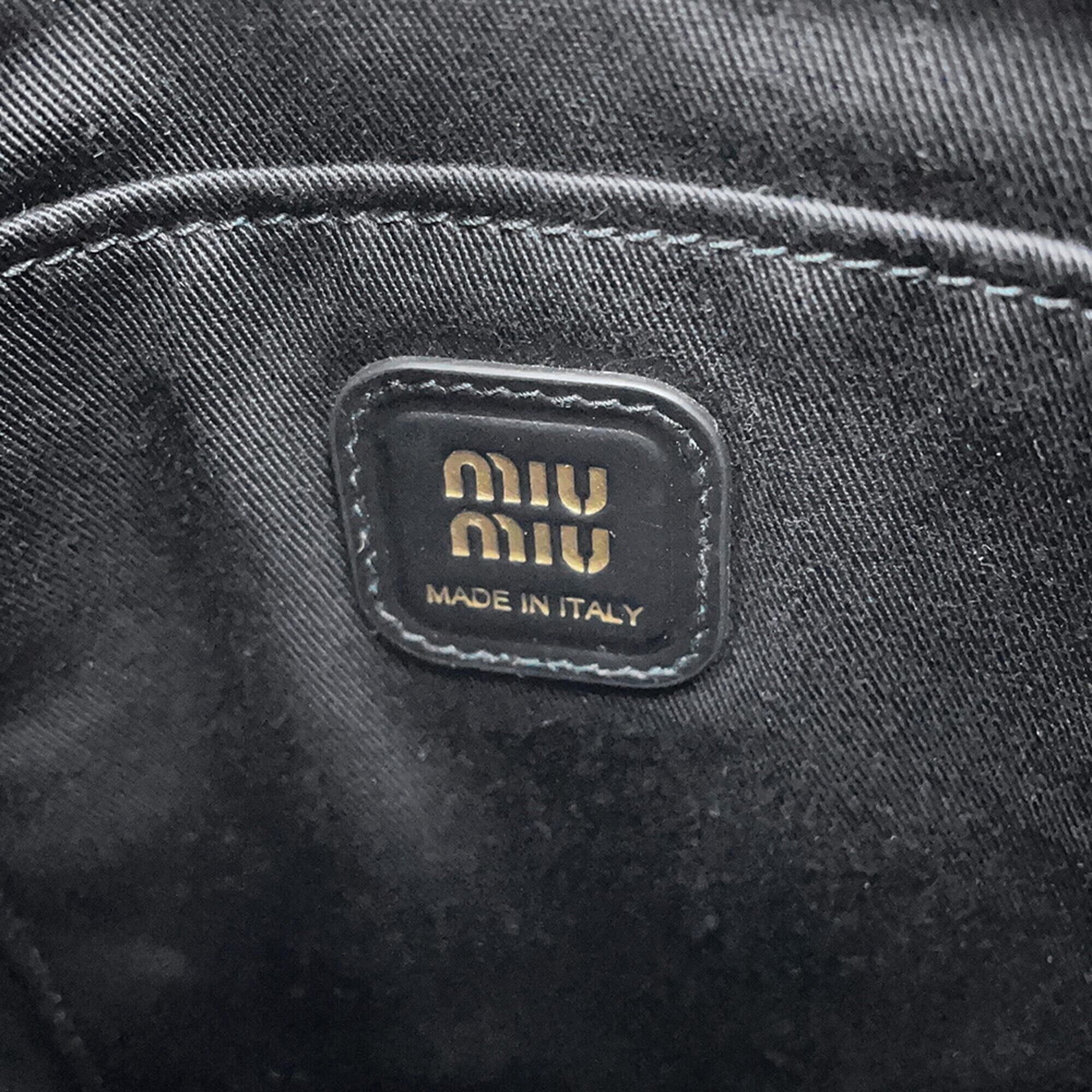 Miu Miu Miu Miu Miu Ivy Mini Fabric Leather Handbag 5BA281 2-way Size ONE SIZE - 13 Thumbnail
