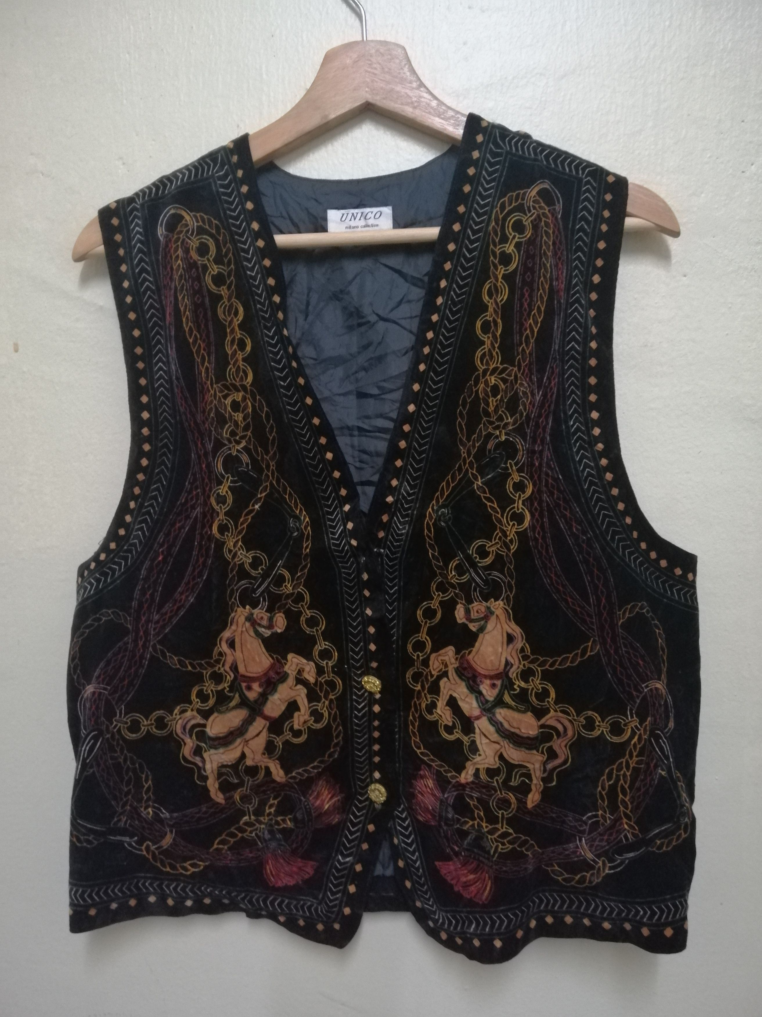 Designer × Vintage Vintage Cowboy Style Vest Archive Unico Milano Vest Size US S / EU 44-46 / 1 - 1 Thumbnail