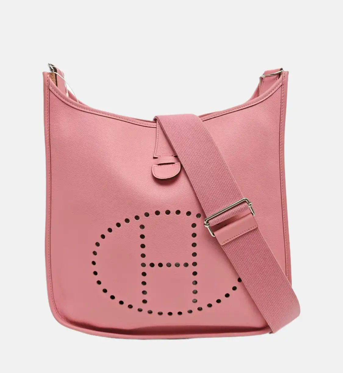 Hermes Hermes Evelyne GM Rose Confetti Epsom cowhide leather cutout Evelyne shoulder ba Size ONE SIZE - 8 Thumbnail