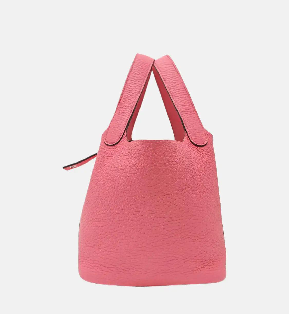 Hermes Hermes Picotin Lock 18 Rose Lipstick Clemence cowhide leather picotin handbag si Size ONE SIZE - 3 Thumbnail