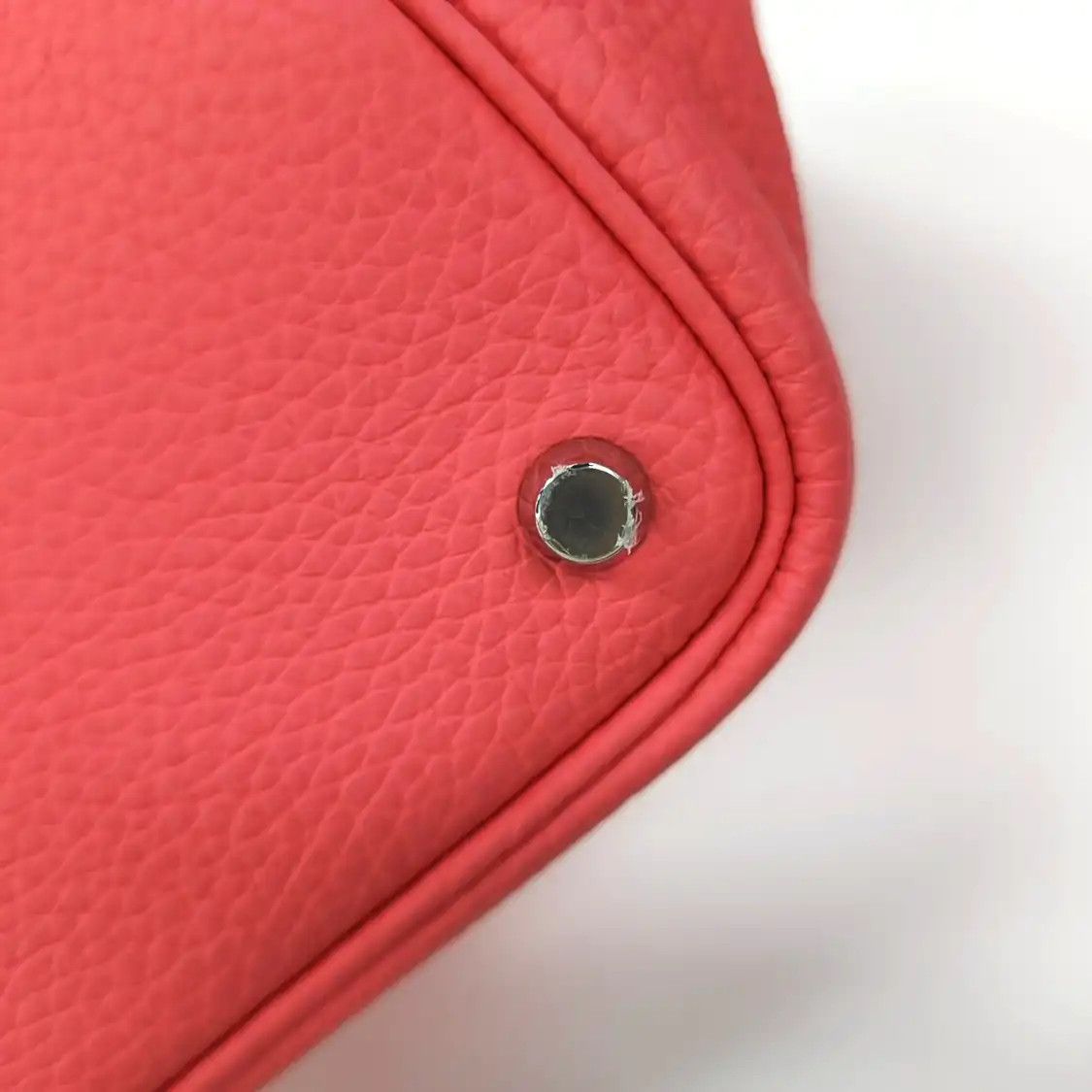 Hermes Hermes Picotin Lock 18 Rose Lipstick Clemence cowhide leather picotin handbag si Size ONE SIZE - 11 Thumbnail