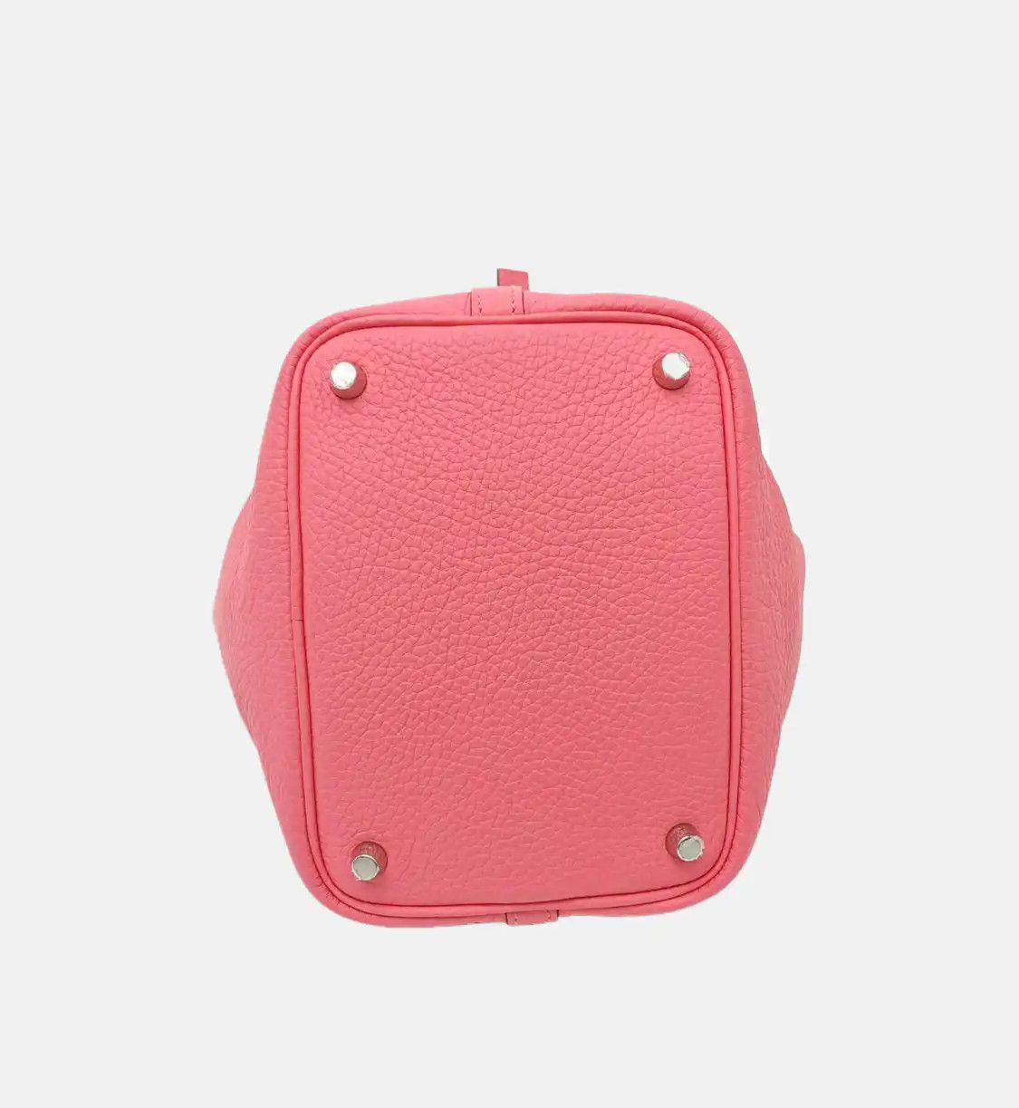 Hermes Hermes Picotin Lock 18 Rose Lipstick Clemence cowhide leather picotin handbag si Size ONE SIZE - 6 Thumbnail