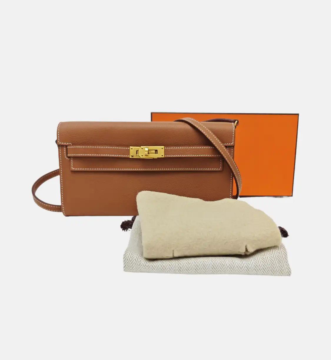 Hermes Hermes Kelly To Go 20 Gold Brown Epsom cowhide leather Kelly shoulder bag crossb Size ONE SIZE - 8 Thumbnail