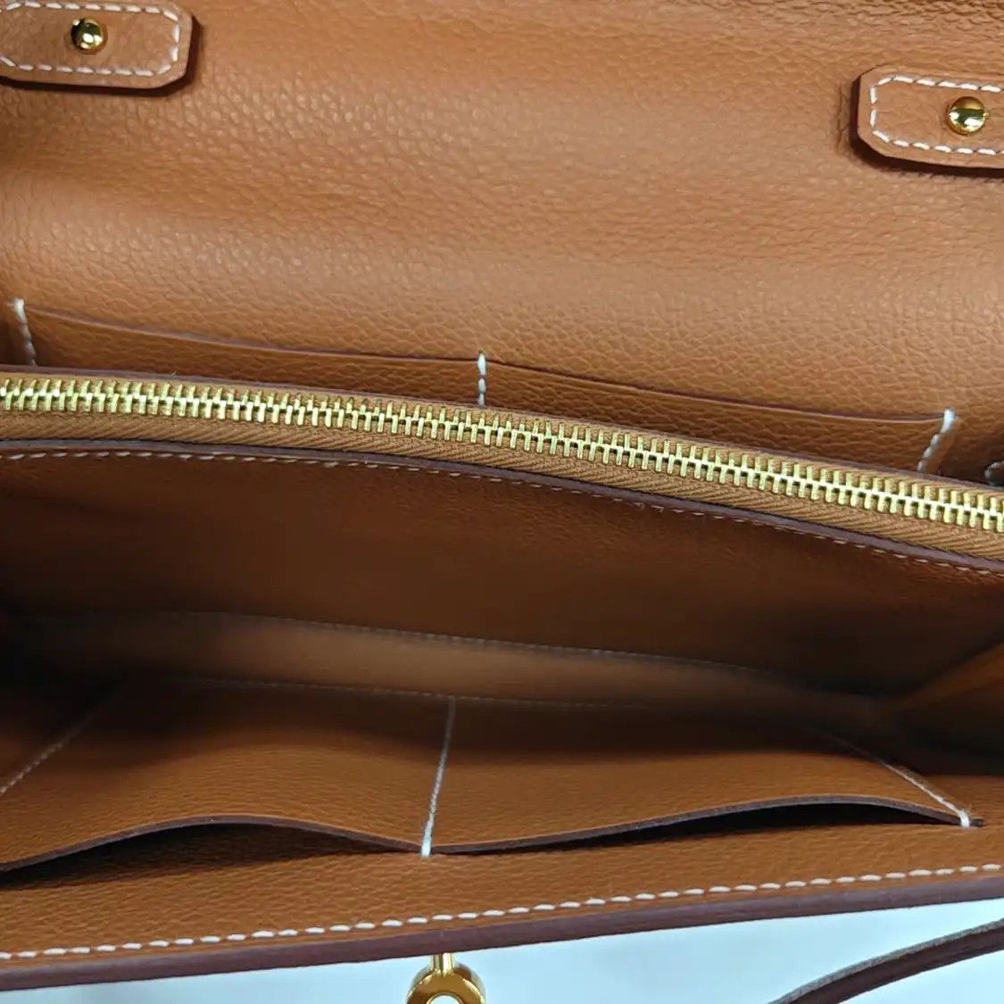 Hermes Hermes Kelly To Go 20 Gold Brown Epsom cowhide leather Kelly shoulder bag crossb Size ONE SIZE - 7 Thumbnail