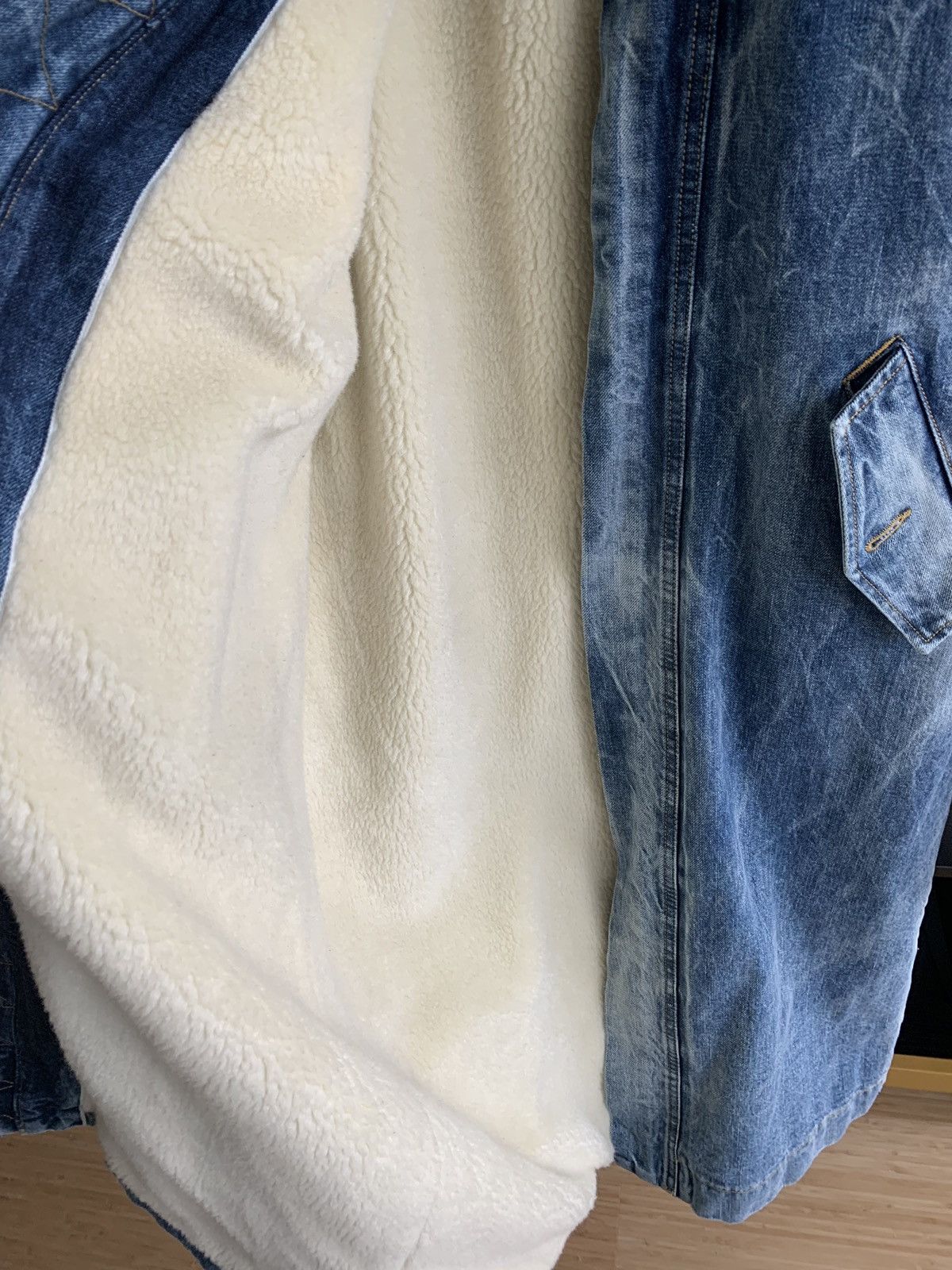 Fear of God Fear of God Denim Shearling Zipped Coat Size US M / EU 48-50 / 2 - 3 Thumbnail