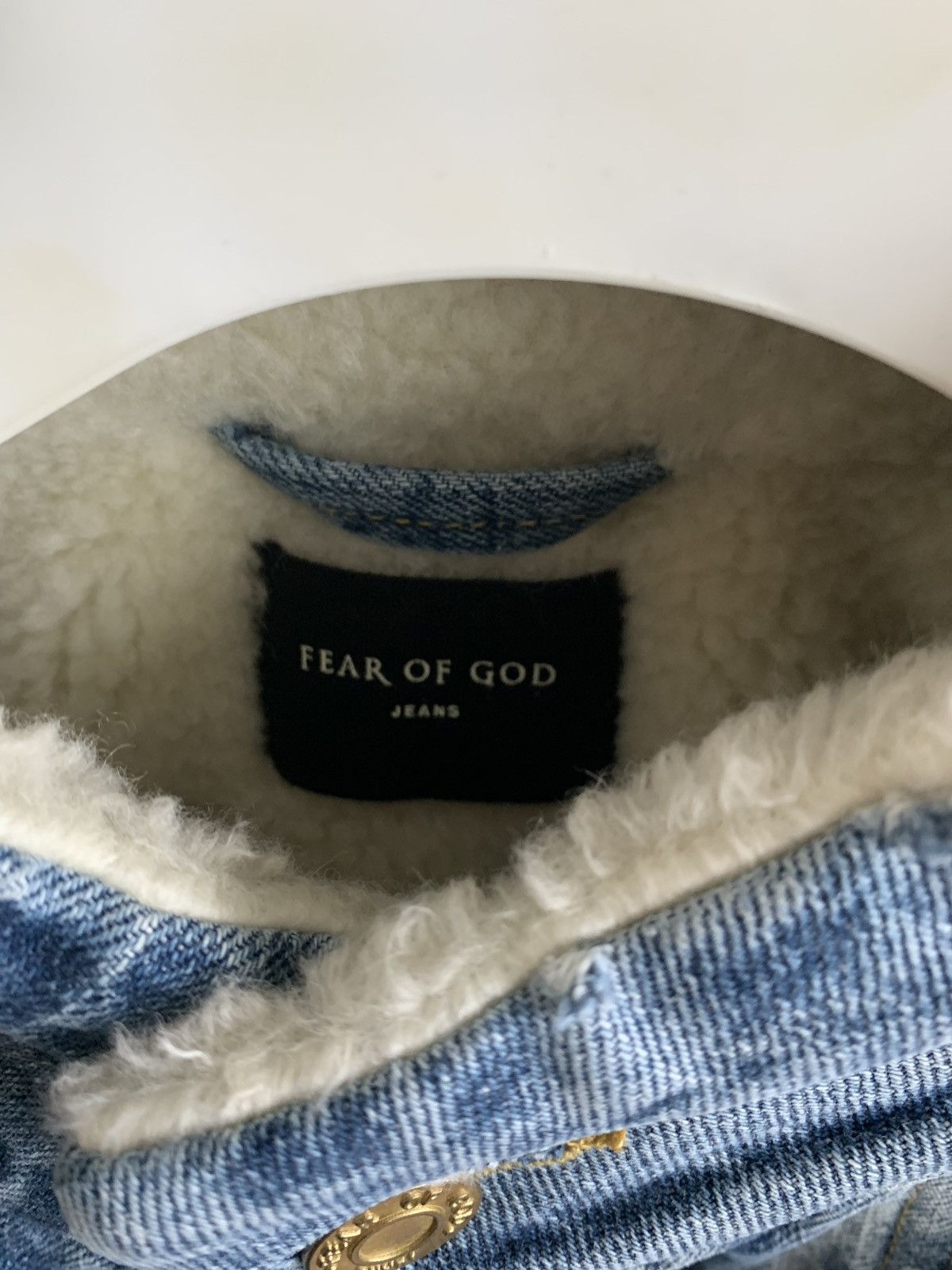 Fear of God Fear of God Denim Shearling Zipped Coat Size US M / EU 48-50 / 2 - 6 Thumbnail