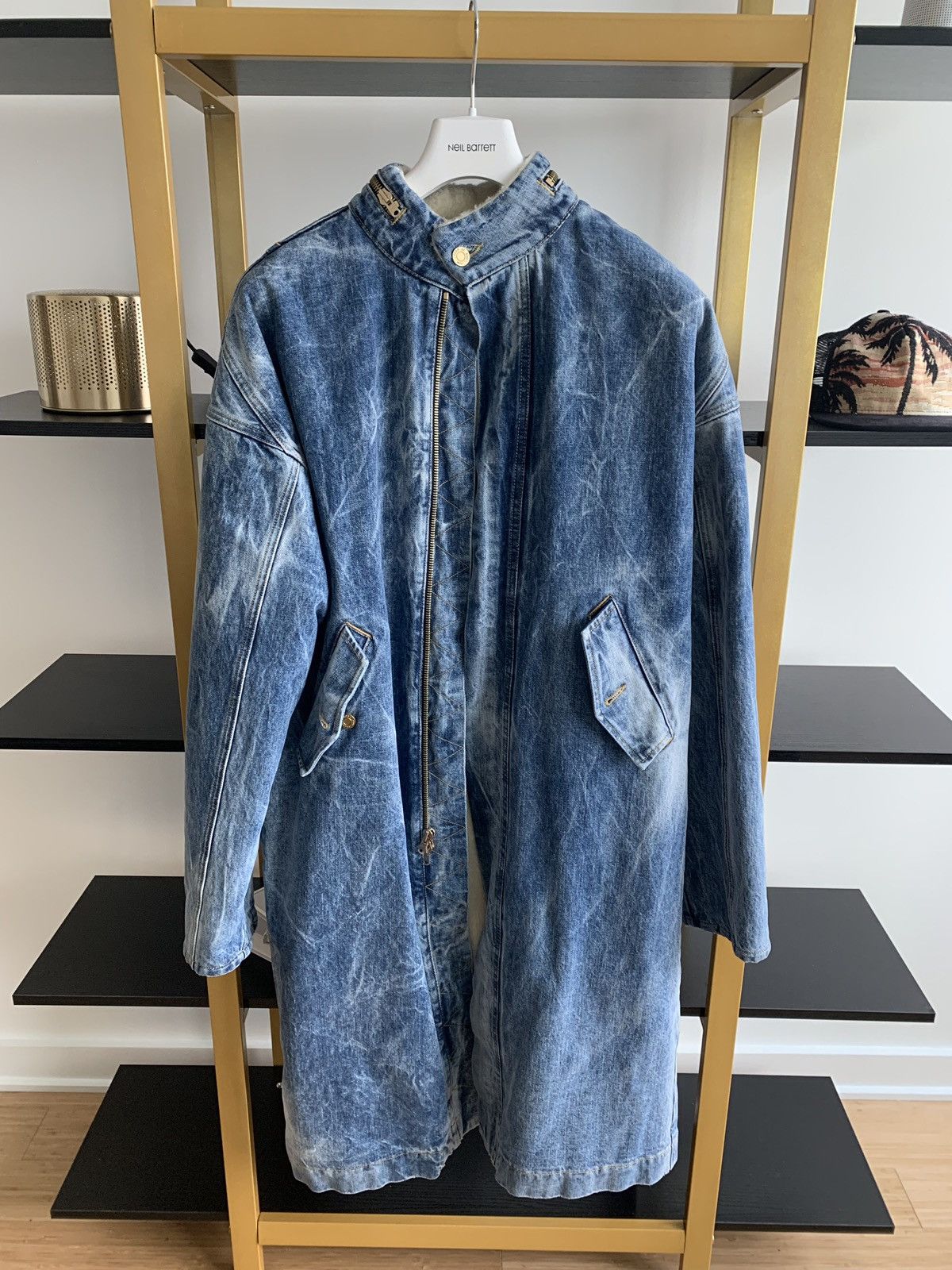 Fear of God Denim Shearling Zipped Coat