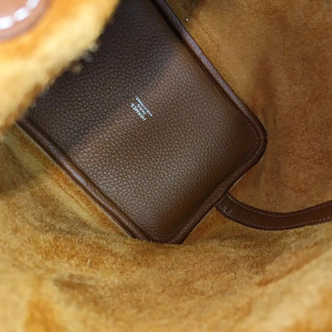 Hermes Hermes Picotin Lock 18 Gold Brown Clemence cowhide leather picotin handbag silve Size ONE SIZE - 7 Thumbnail
