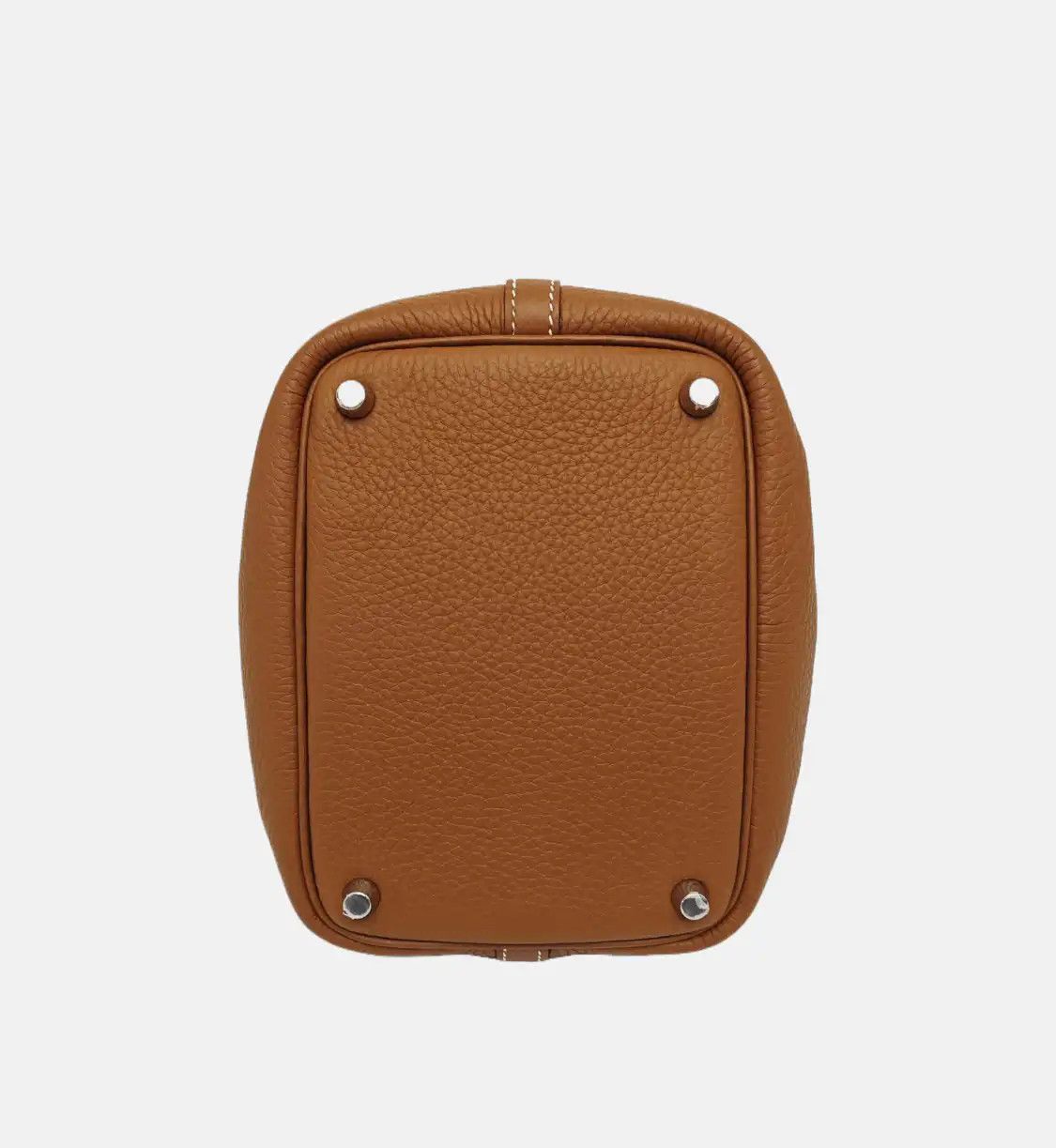 Hermes Hermes Picotin Lock 18 Gold Brown Clemence cowhide leather picotin handbag silve Size ONE SIZE - 6 Thumbnail
