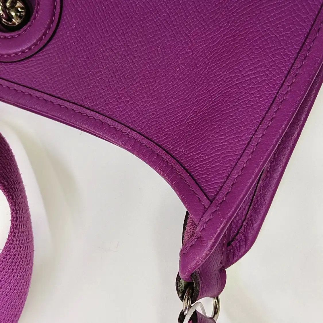 Hermes Hermes Vespa 28 lavender Epsom cowhide leather shoulder bag crossbody bag silver Size ONE SIZE - 18 Thumbnail