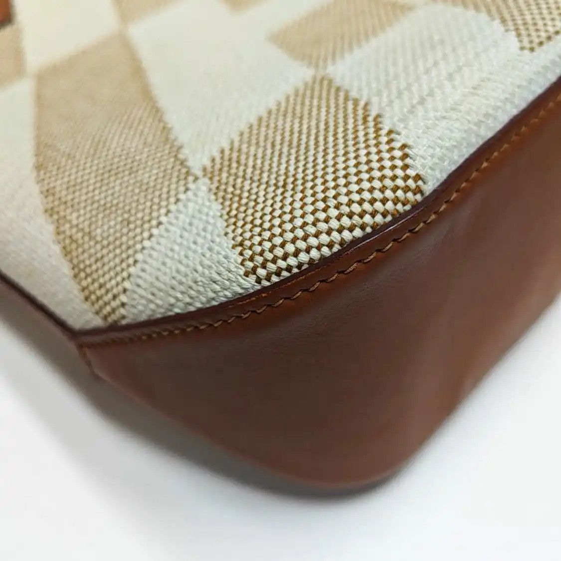 Hermes Hermes Cabas H En Biais Vanilla canvas jacquard shoulder bag handbag Z Size ONE SIZE - 13 Thumbnail
