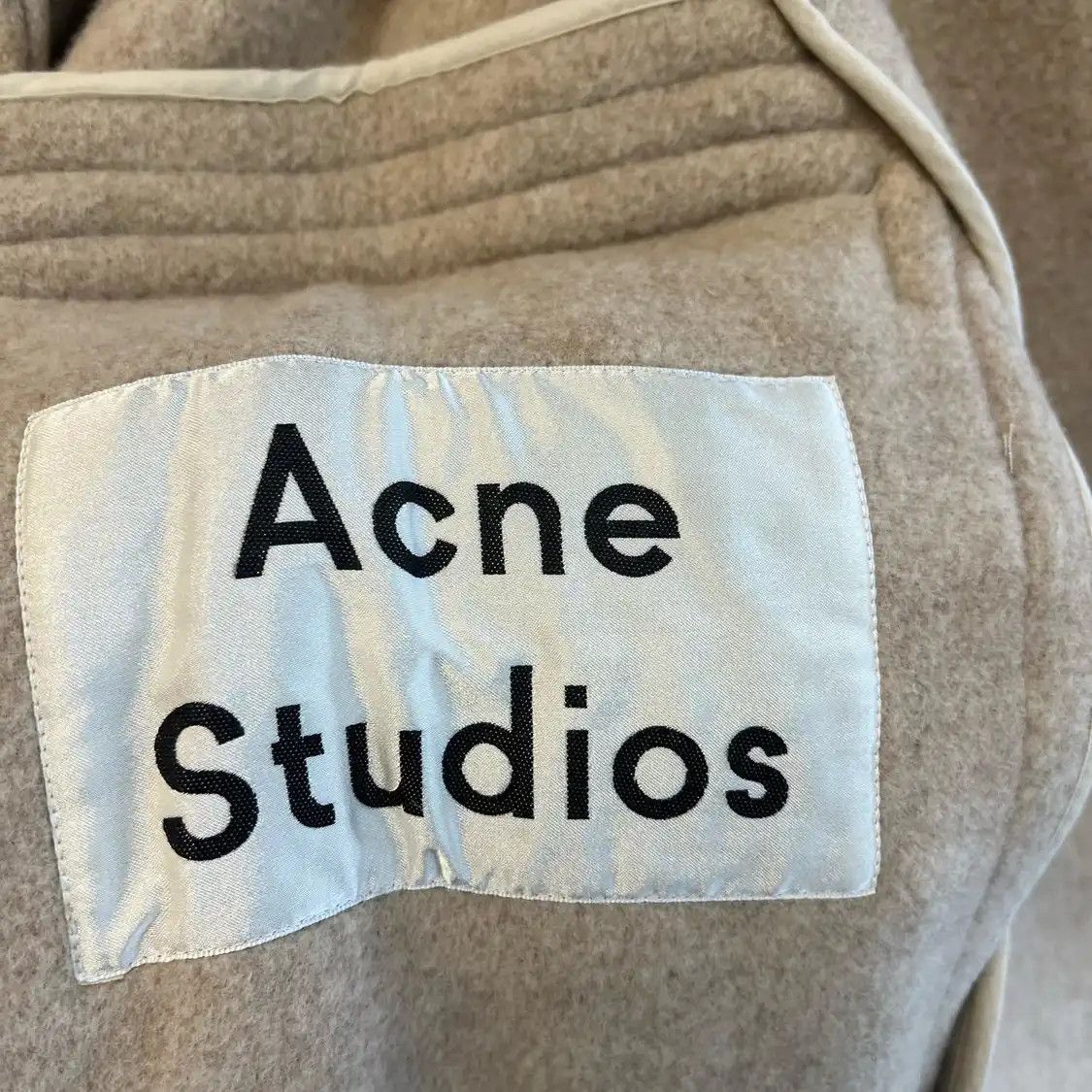Acne Studios M Size Light Grey Wool Women's Coat in Gray, Women's — image 4 of 5