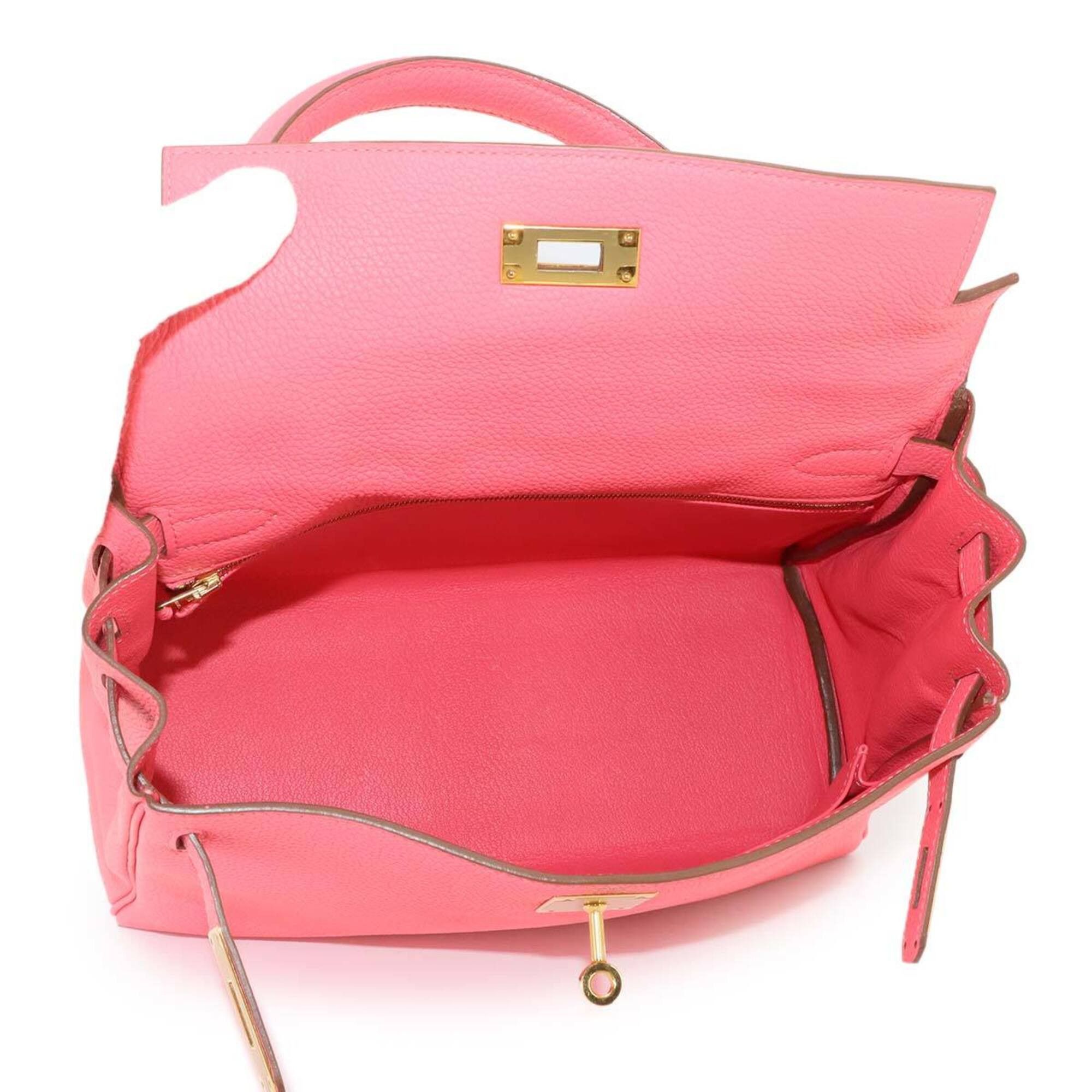 Hermes Hermes Kelly 28 Togo Rose Lipstick 2-way Hand/Shoulder Handbag □P stamp Inside stitching Gold hardware Size ONE SIZE - 6 Thumbnail