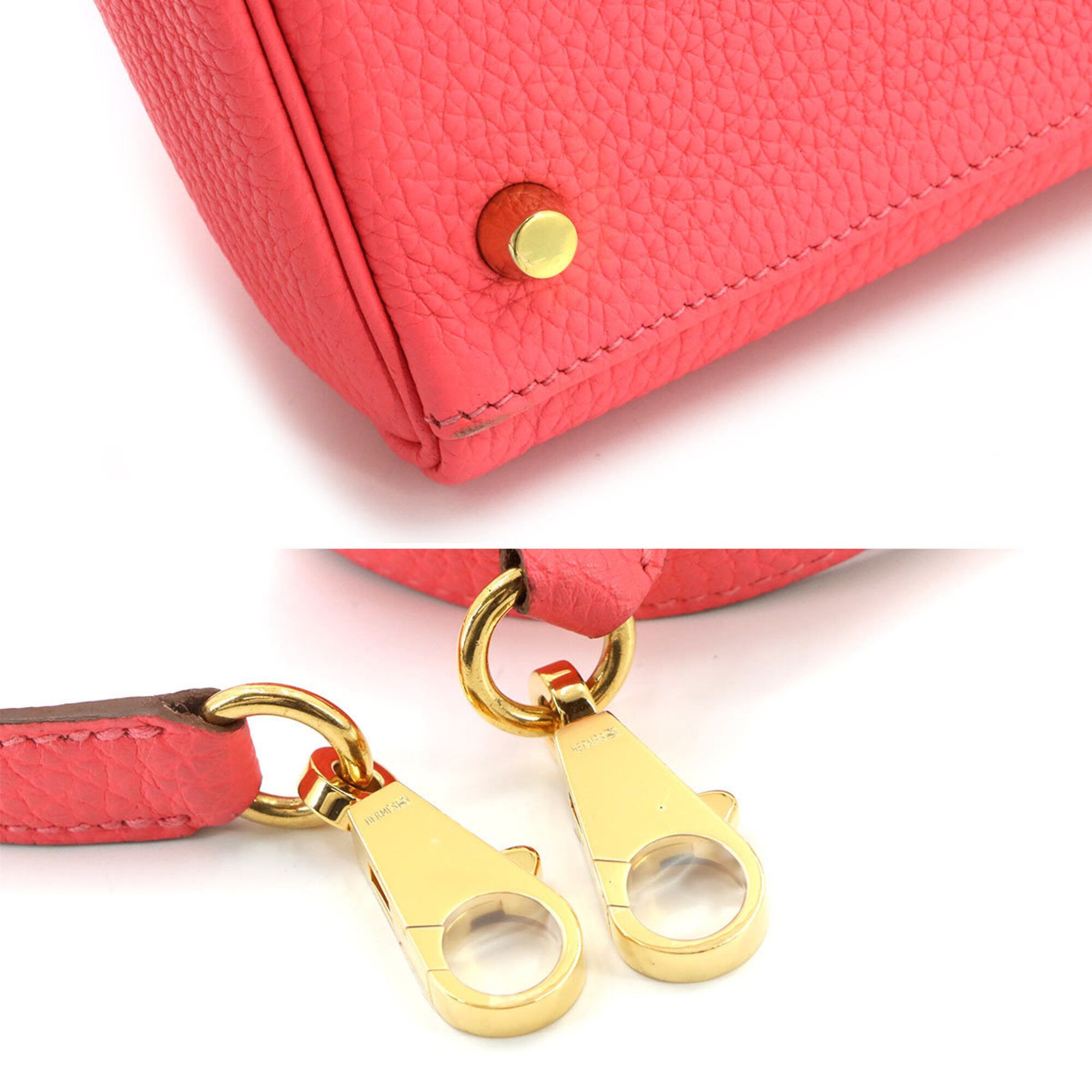 Hermes Hermes Kelly 28 Togo Rose Lipstick 2-way Hand/Shoulder Handbag □P stamp Inside stitching Gold hardware Size ONE SIZE - 9 Thumbnail