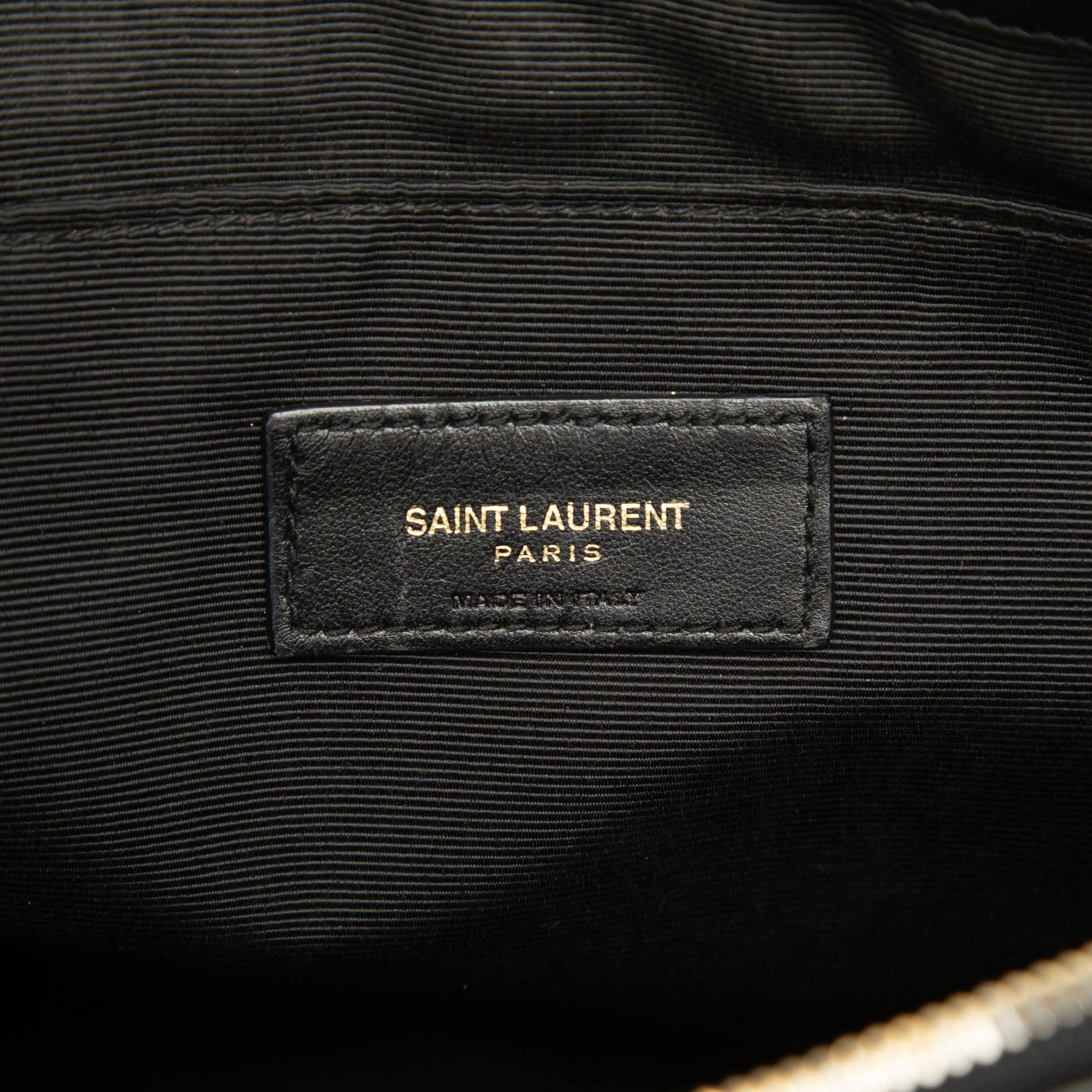Saint Laurent Paris Chevron Calfskin Monogram Tablet Pouch Size ONE SIZE - 5 Thumbnail