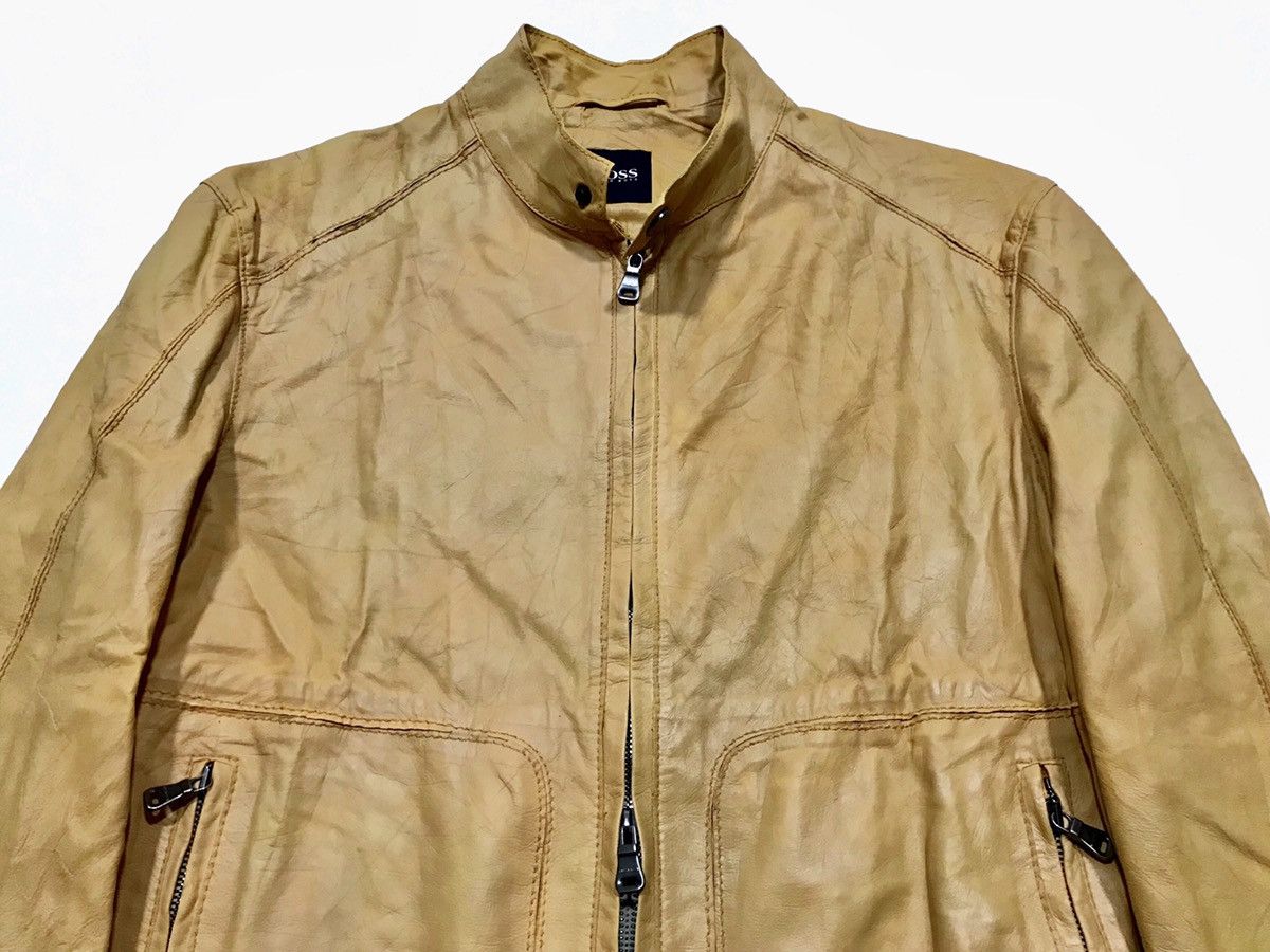 Hugo Boss Calfskin Thin Leather Jacket Size US M / EU 48-50 / 2 - 3 Thumbnail