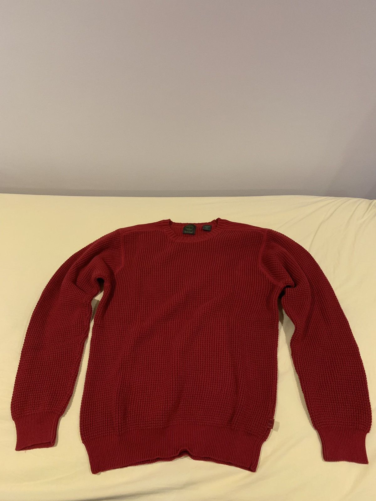 Timberland Timberland Red Waffle Knit Sweater M Size US M / EU 48-50 / 2 - 1 Thumbnail