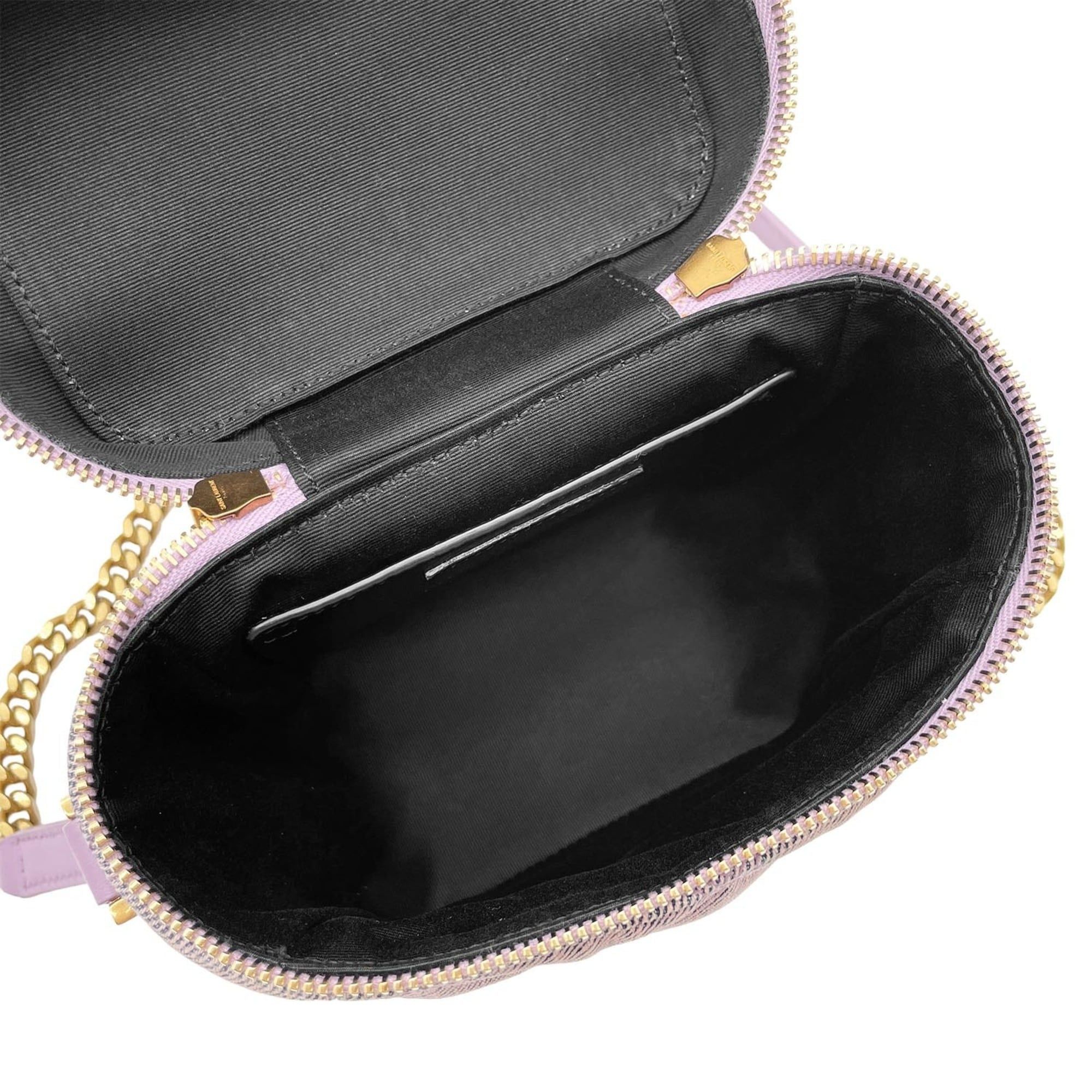 Yves Saint Laurent YVES SAINT LAURENT 80'S Vanity Bag, Quilted Shoulder YSL Logo, 649779, Denim Purple, Women's Size ONE SIZE - 7 Thumbnail