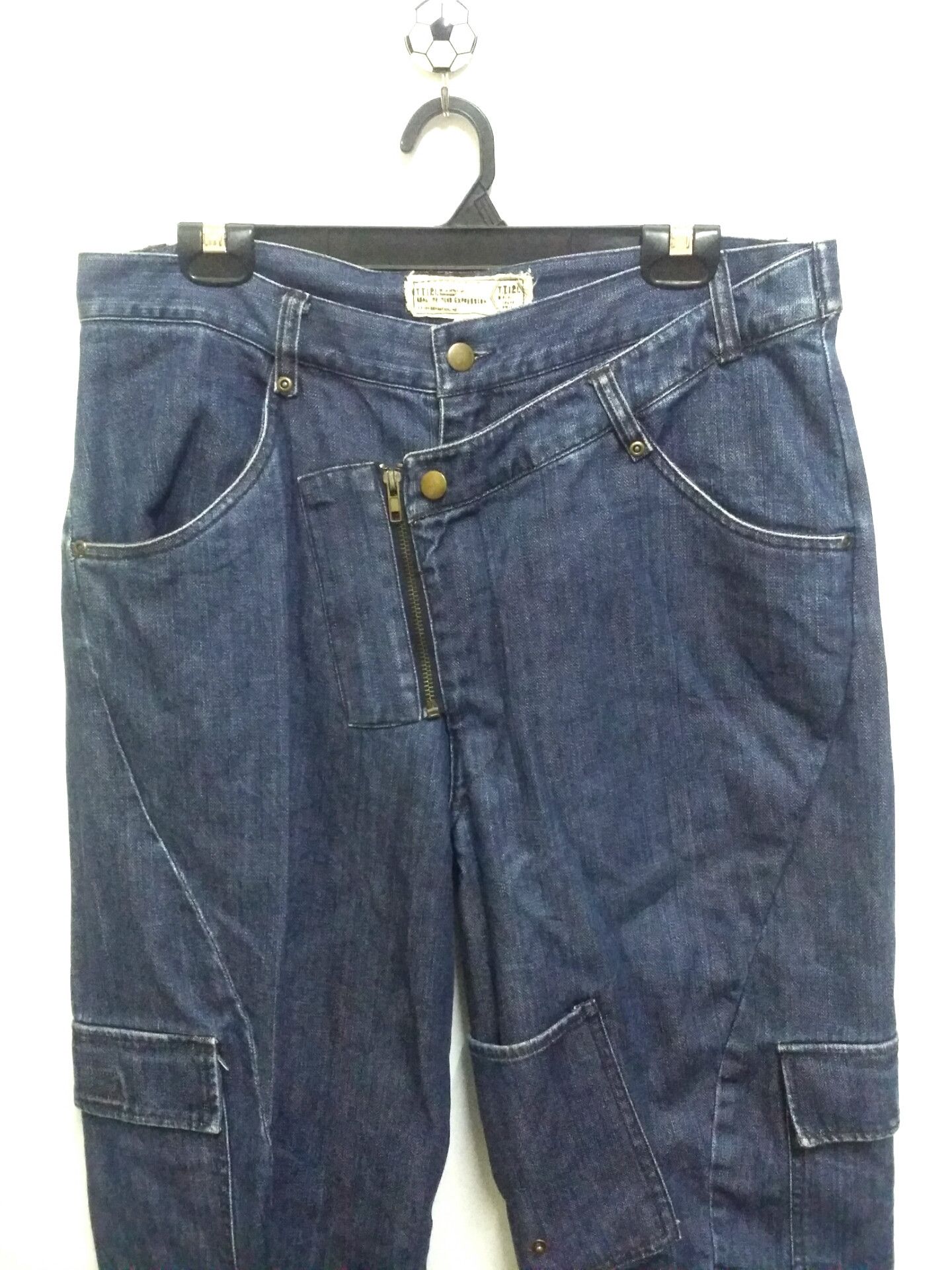 Japanese Brand (J58) custome multipocket denime - like engineered jeans Size US 36 / EU 52 - 2 Thumbnail